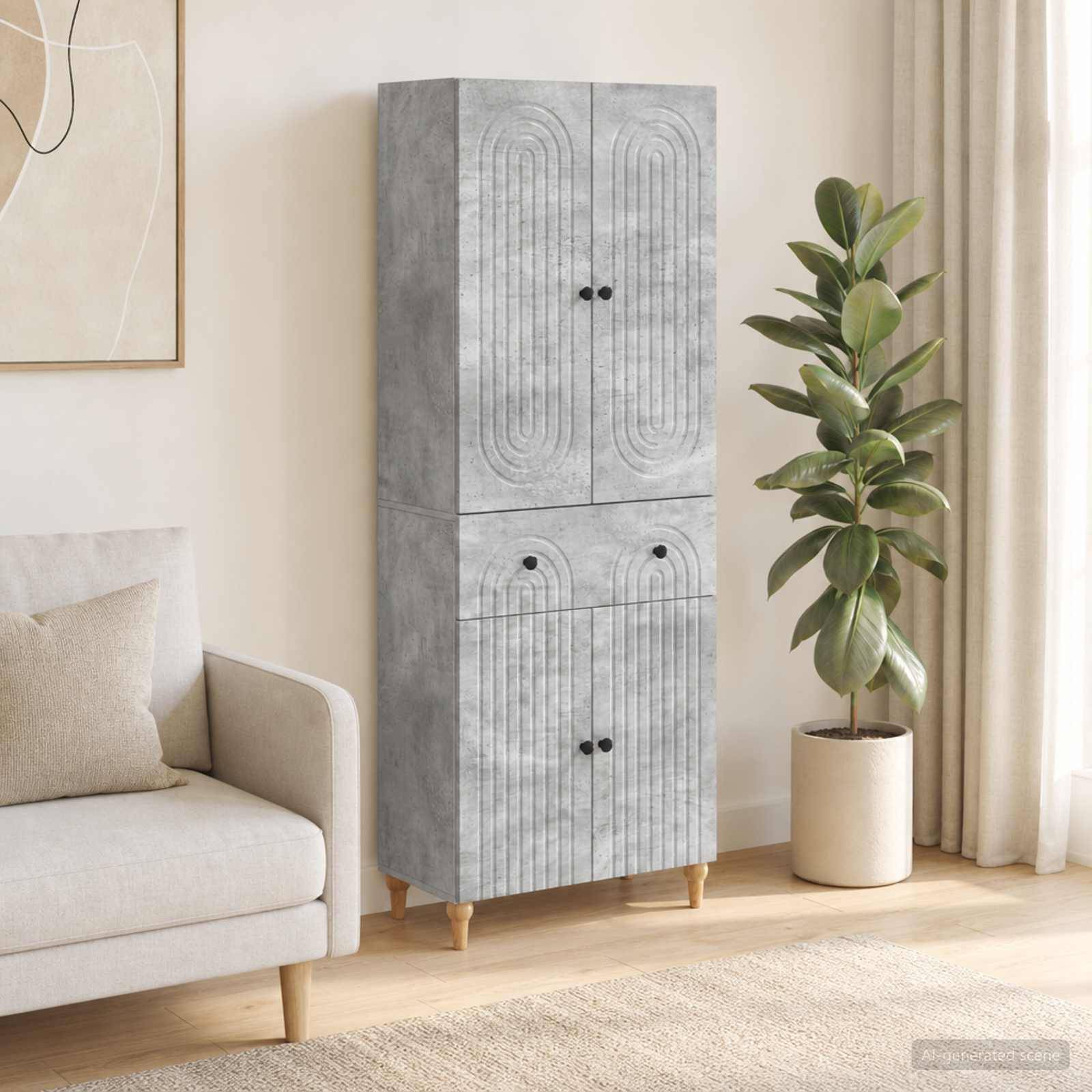 vidaXL Schrankset 2 pcs 66 x 34,5 x 90 cm Holzwerkstoff