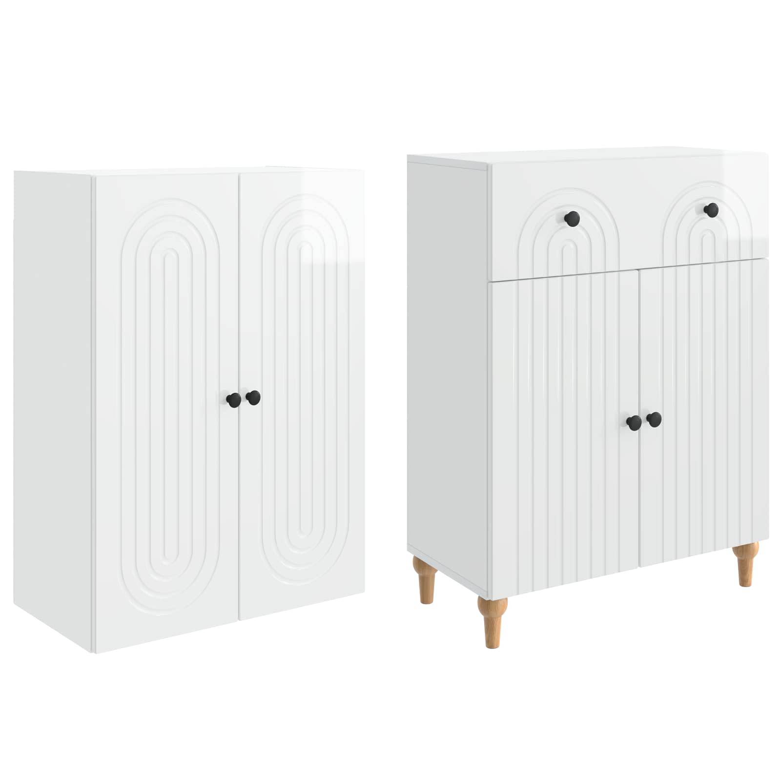 vidaXL Schrankset 2 pcs 66 x 34,5 x 90 cm Holzwerkstoff