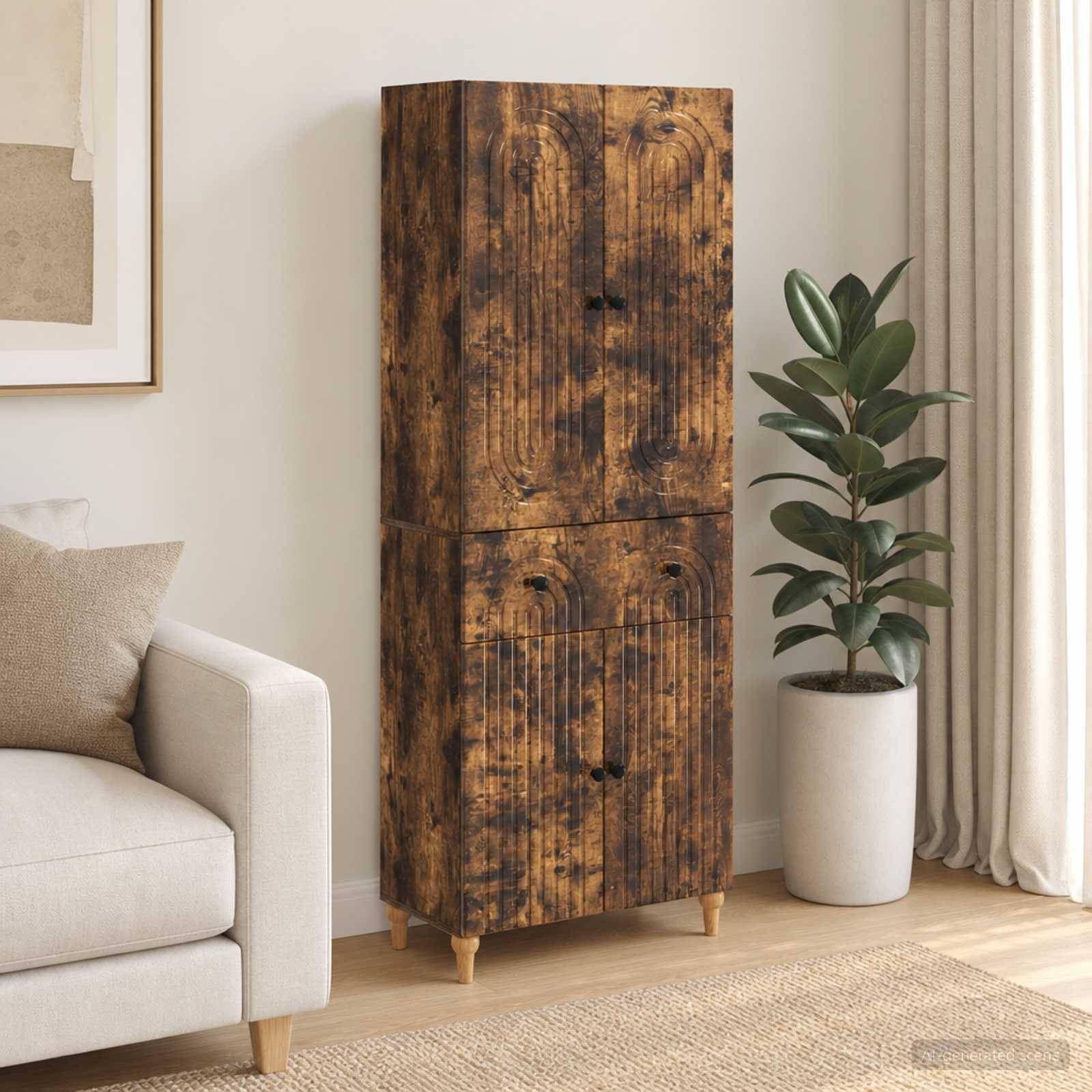 vidaXL Schrankset 2 pcs 66 x 34,5 x 90 cm Holzwerkstoff