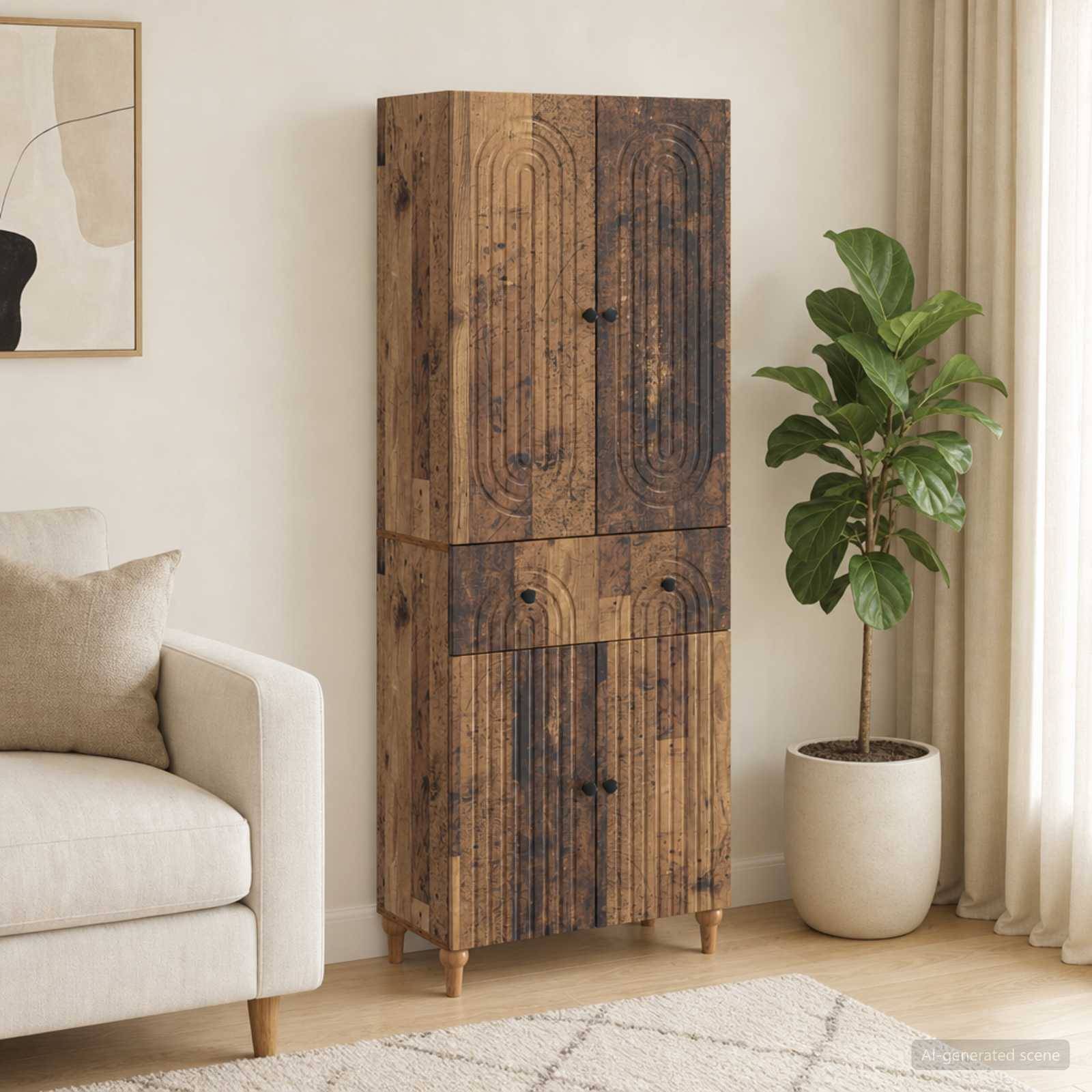 vidaXL Schrankset 2 pcs 66 x 34,5 x 90 cm Holzwerkstoff
