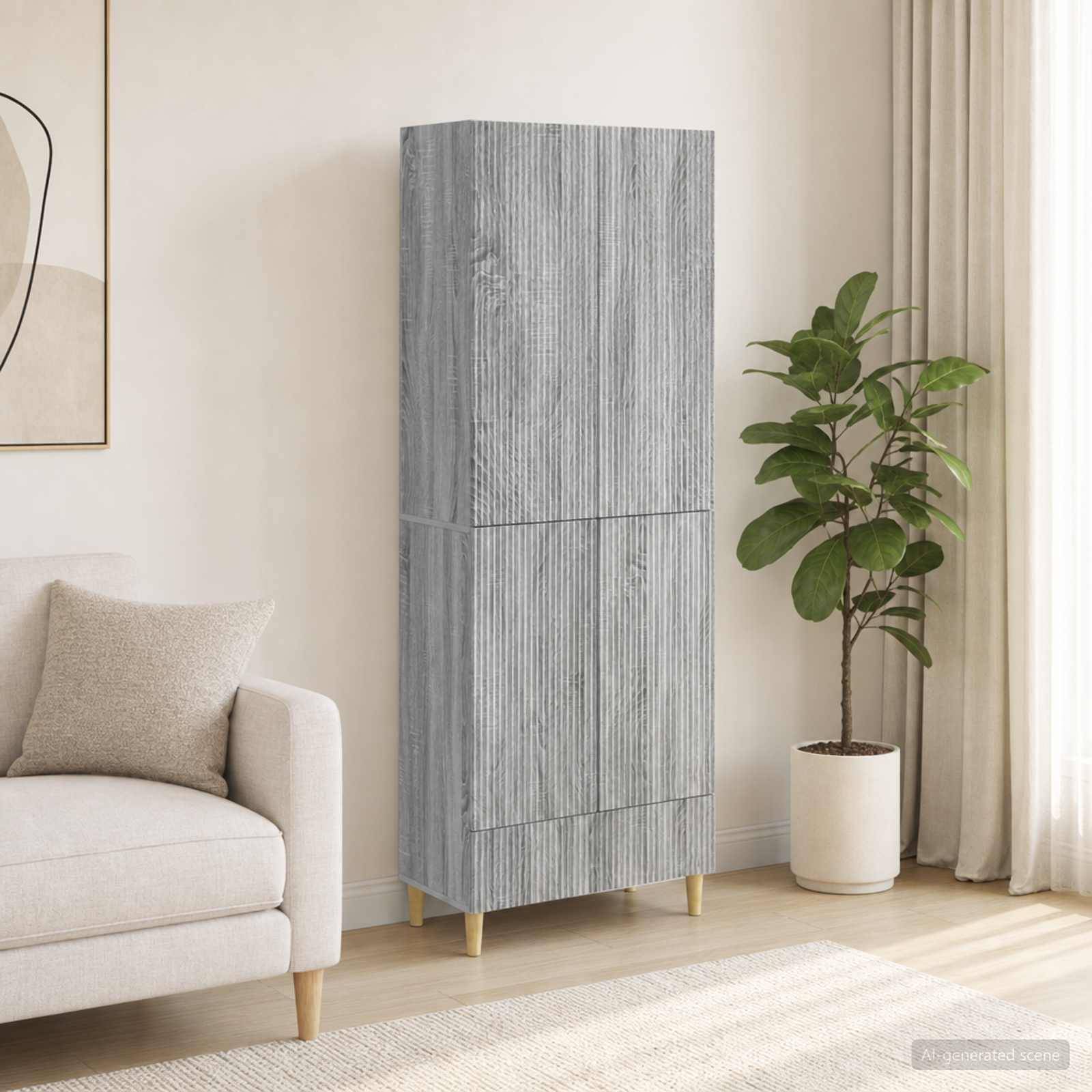 vidaXL Schrankset 2 pcs 66 x 34,5 x 95 cm Holzwerkstoff