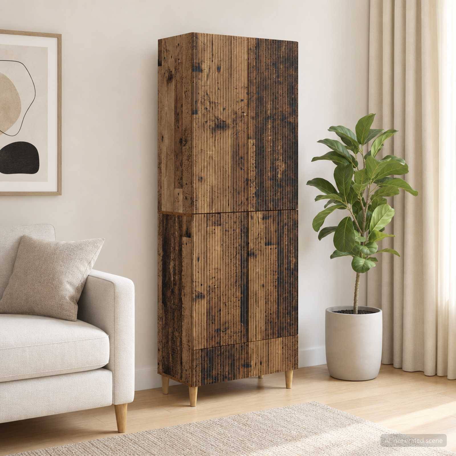 vidaXL Schrankset 2 pcs 66 x 34,5 x 95 cm Holzwerkstoff