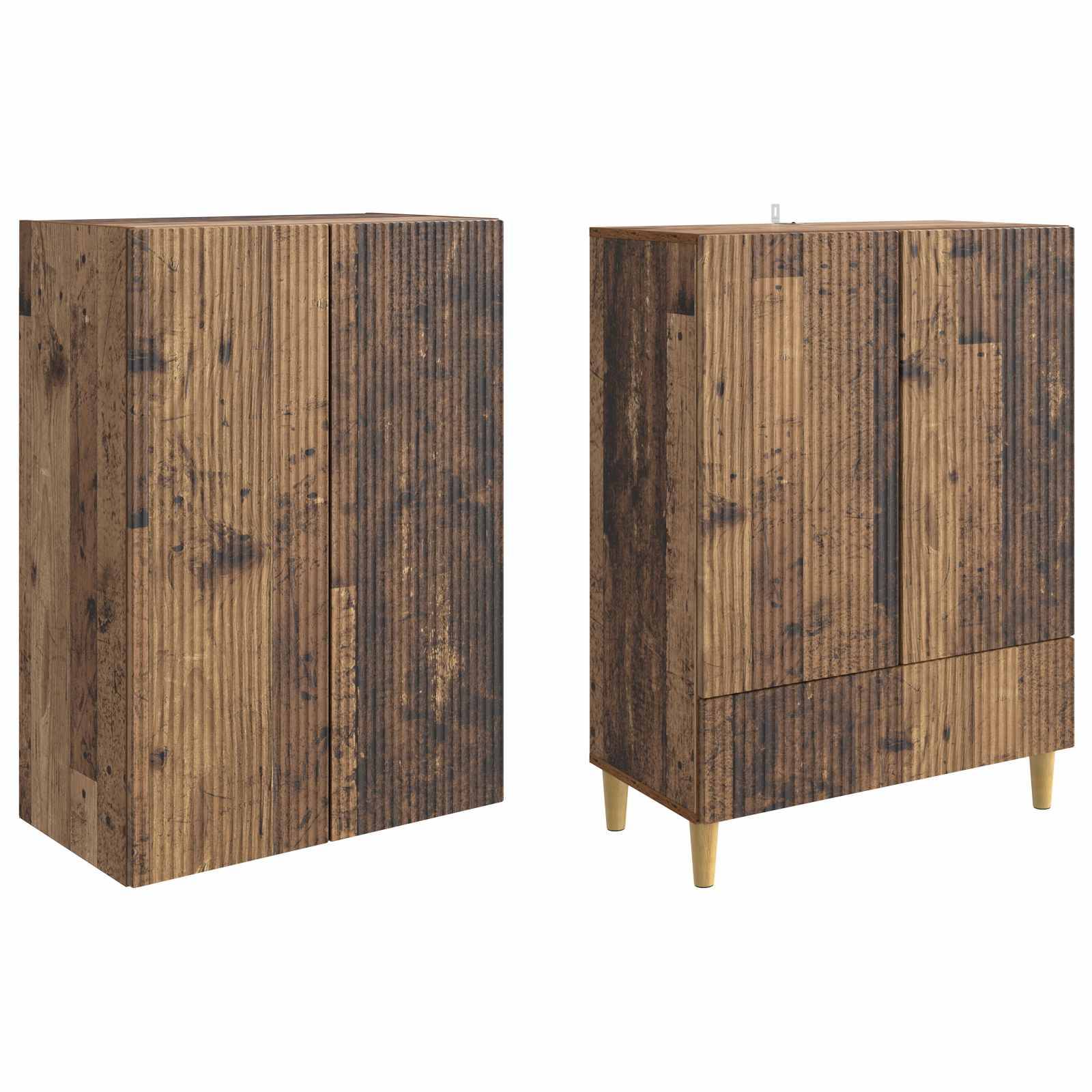 vidaXL Schrankset 2 pcs 66 x 34,5 x 95 cm Holzwerkstoff