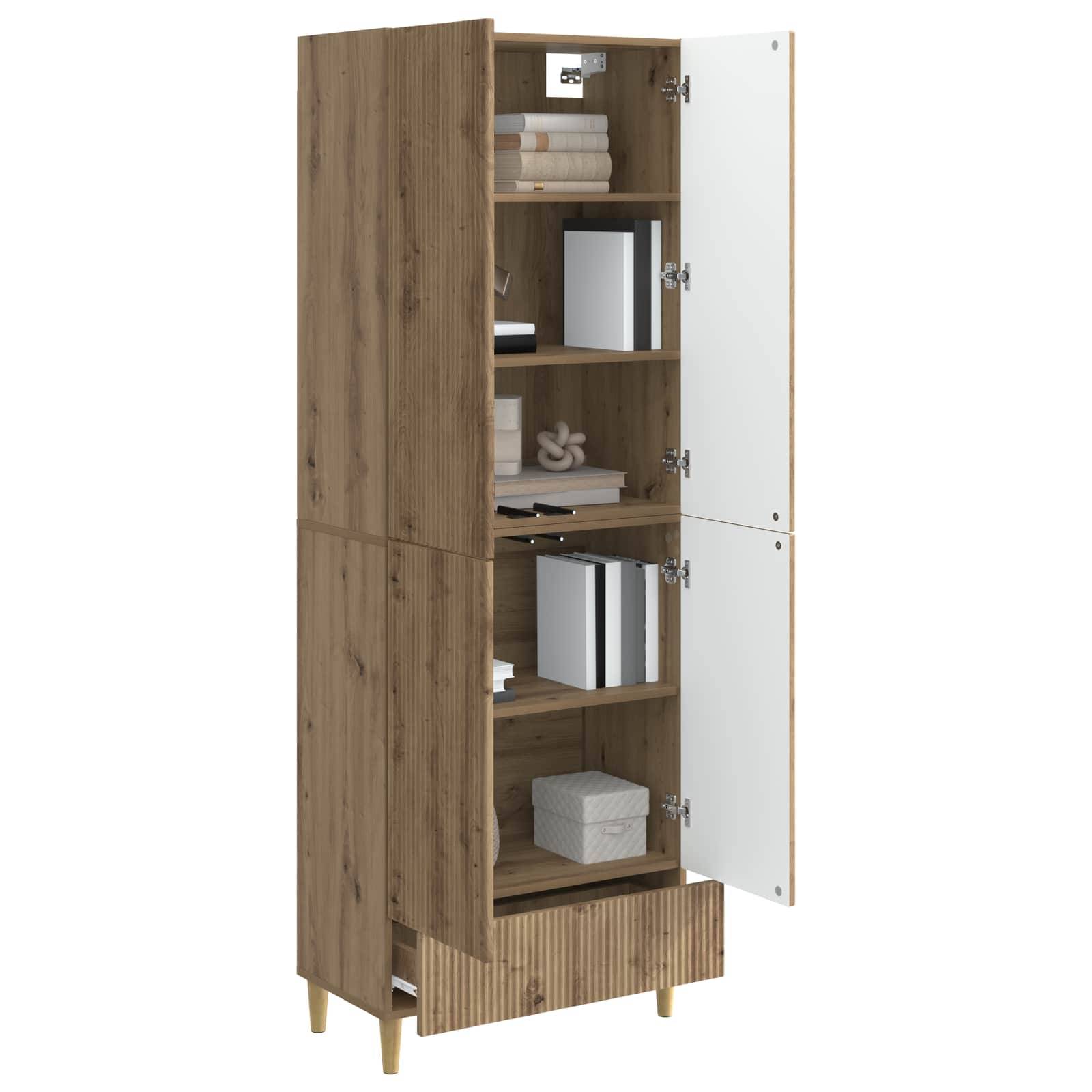 vidaXL Schrankset 2 Stk. Artisan-Eiche Holzwerkstoff