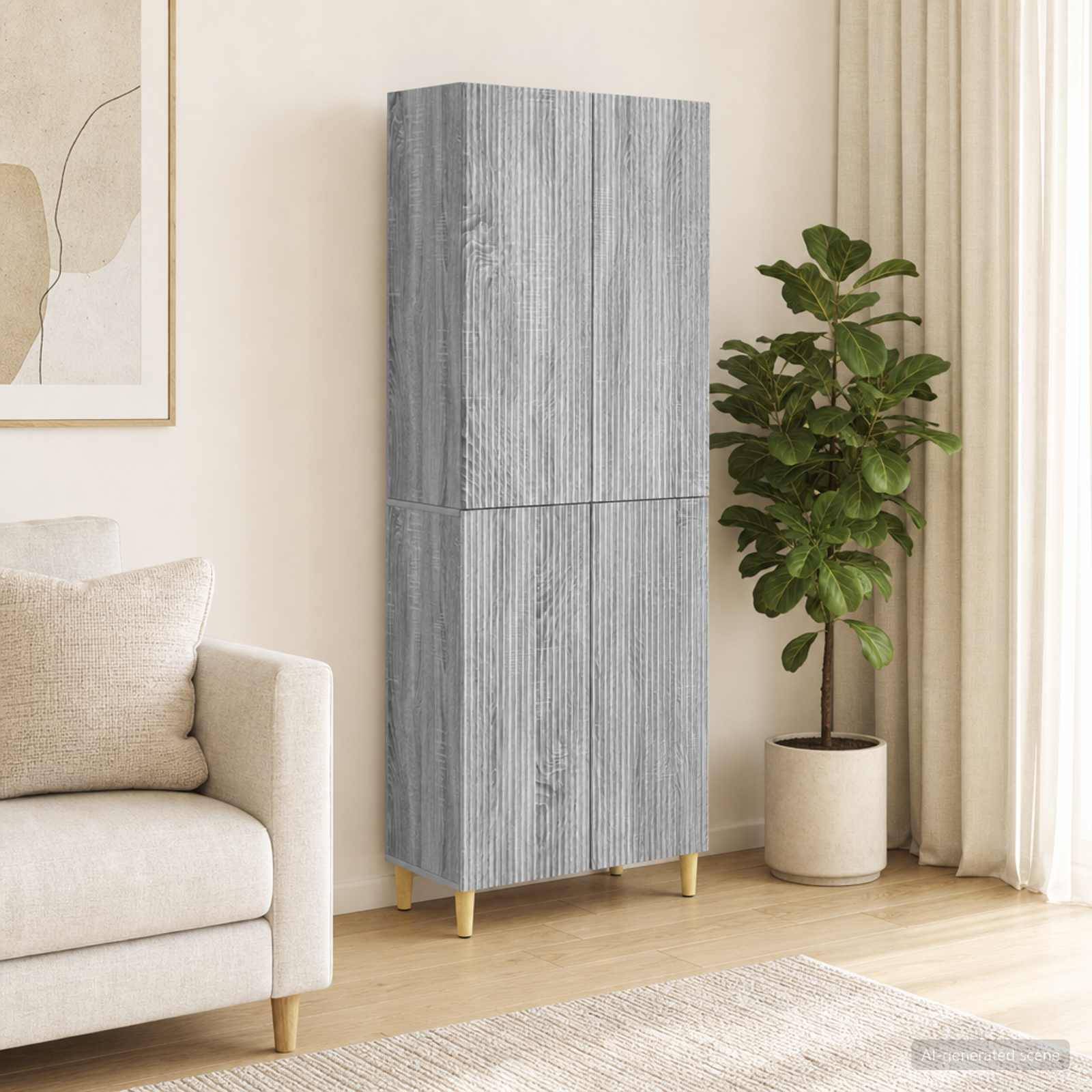 vidaXL Schrankset 2 pcs 66 x 34,5 x 90 cm Holzwerkstoff