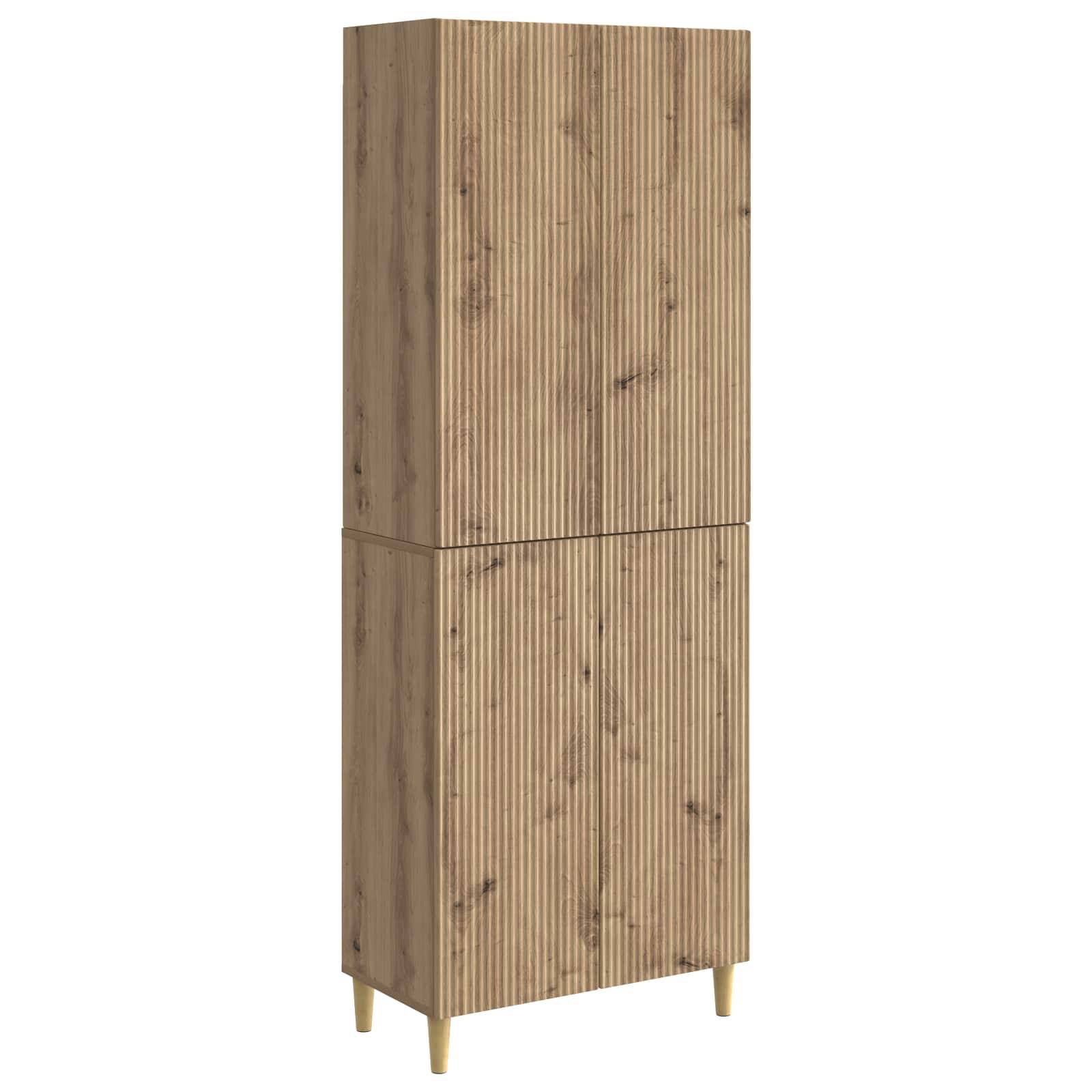 vidaXL Schrankset 2 Stk. Artisan-Eiche Holzwerkstoff