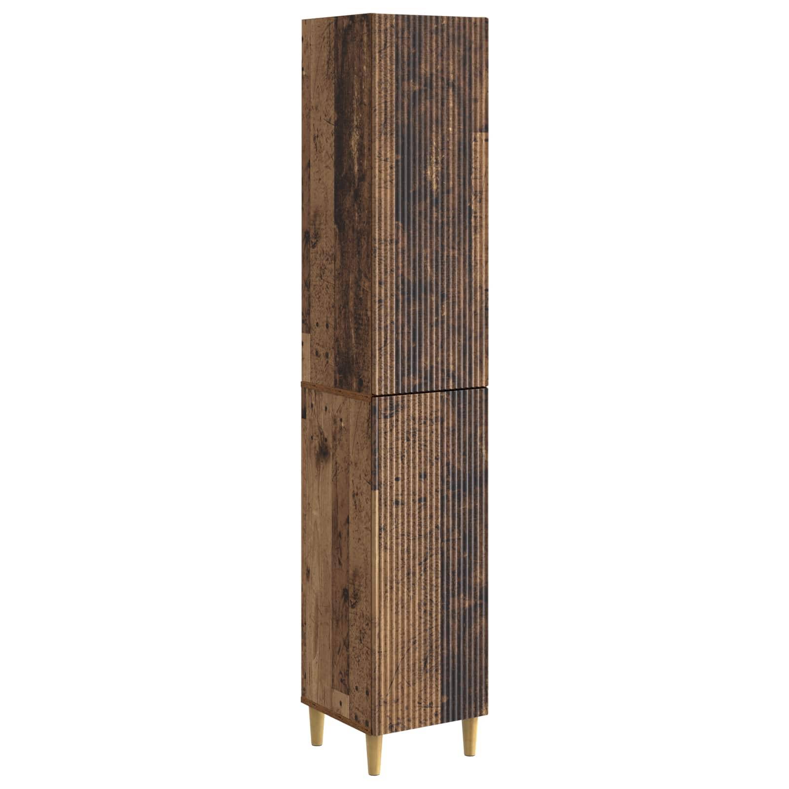 vidaXL Schrankset 2 pcs Altholz 33 x 34,5 x 90 cm Holzwerkstoff