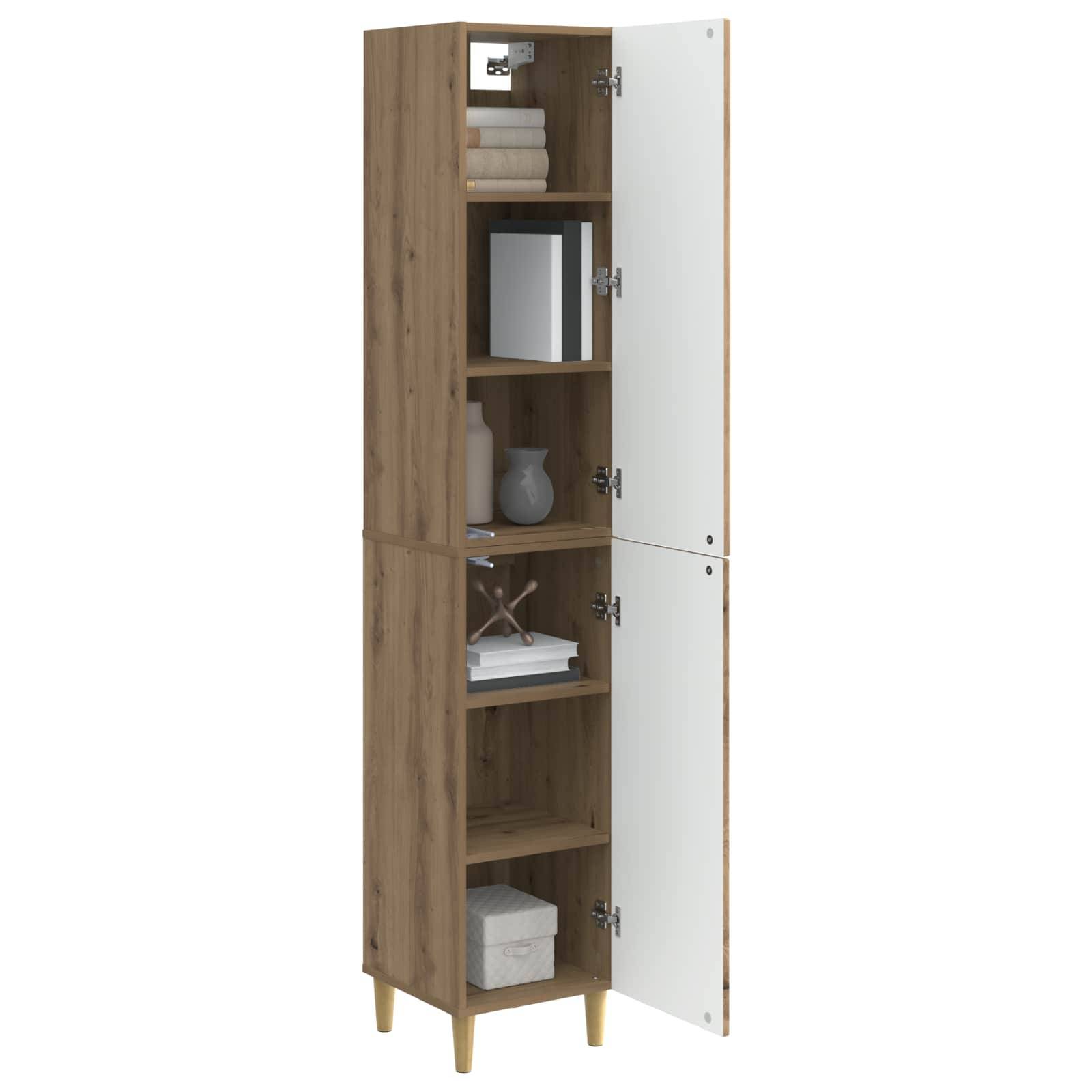 vidaXL Schrankset 2 Stk. Artisan-Eiche Holzwerkstoff
