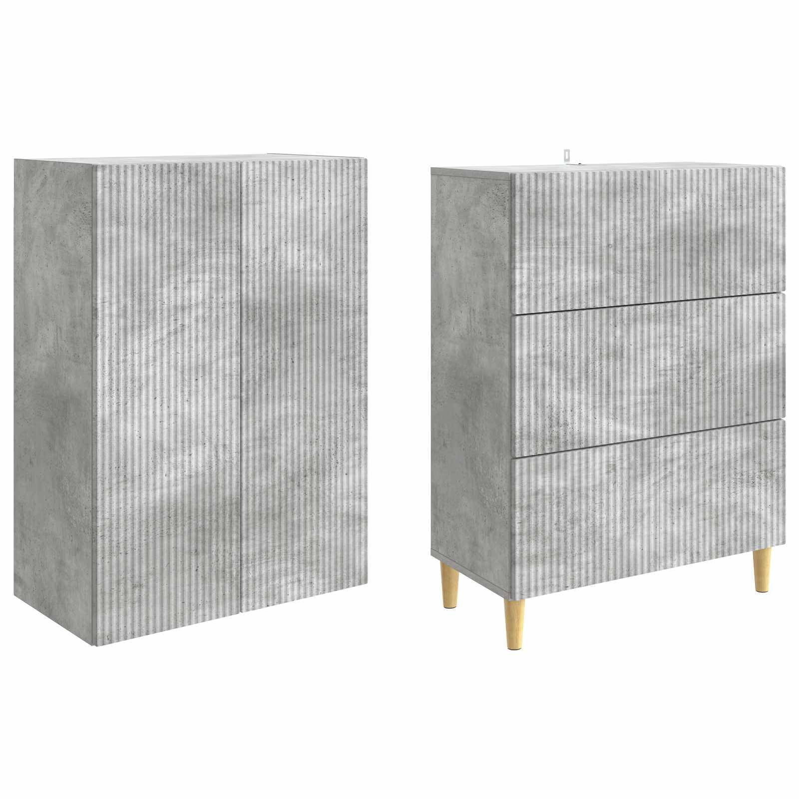 vidaXL Schrankset 2 pcs 66 x 34,5 x 90 cm Holzwerkstoff