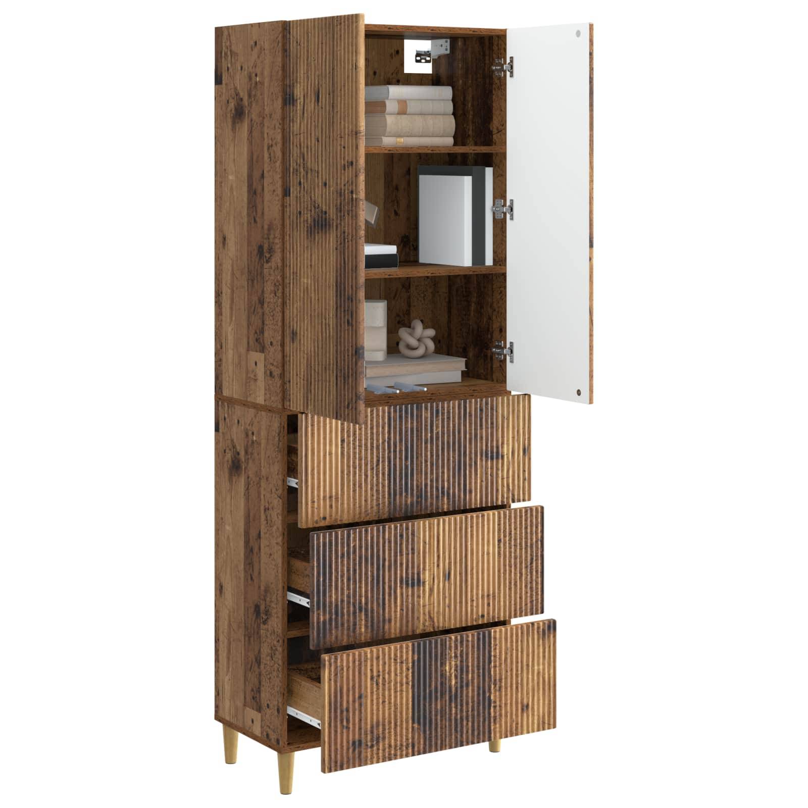 vidaXL Schrankset 2 pcs 66 x 34,5 x 90 cm Holzwerkstoff