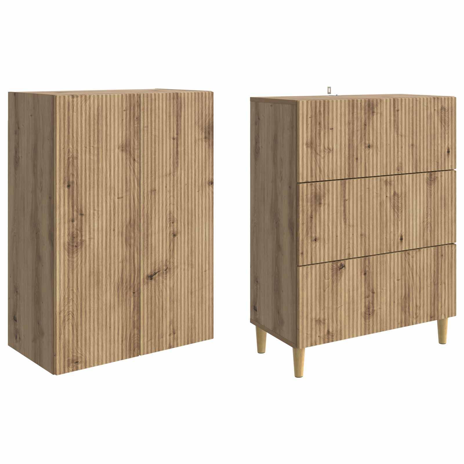 vidaXL Schrankset 2 Stk. Holzwerkstoff
