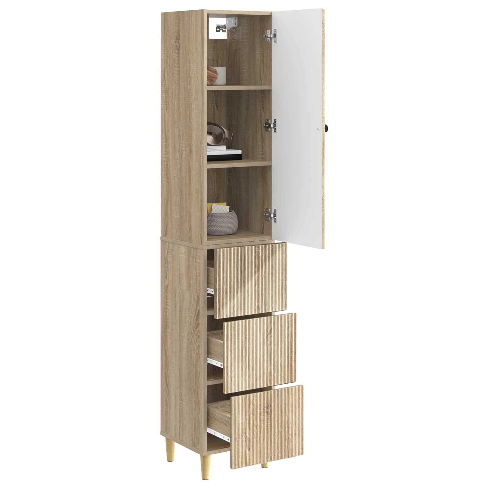 vidaXL Schrankset 2 pcs 33 x 34,5 x 90 cm Holzwerkstoff