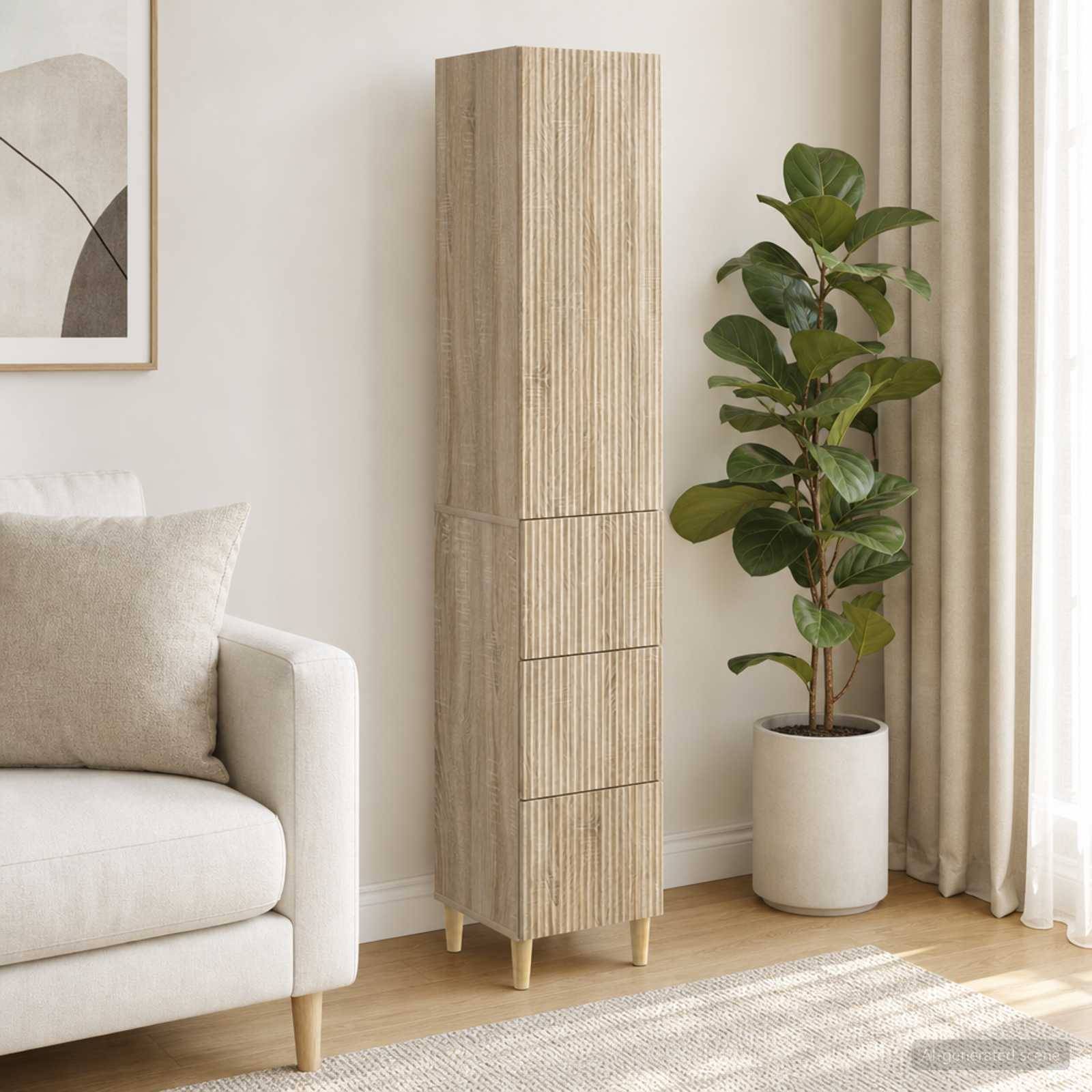 vidaXL Schrankset 2 pcs 33 x 34,5 x 90 cm Holzwerkstoff