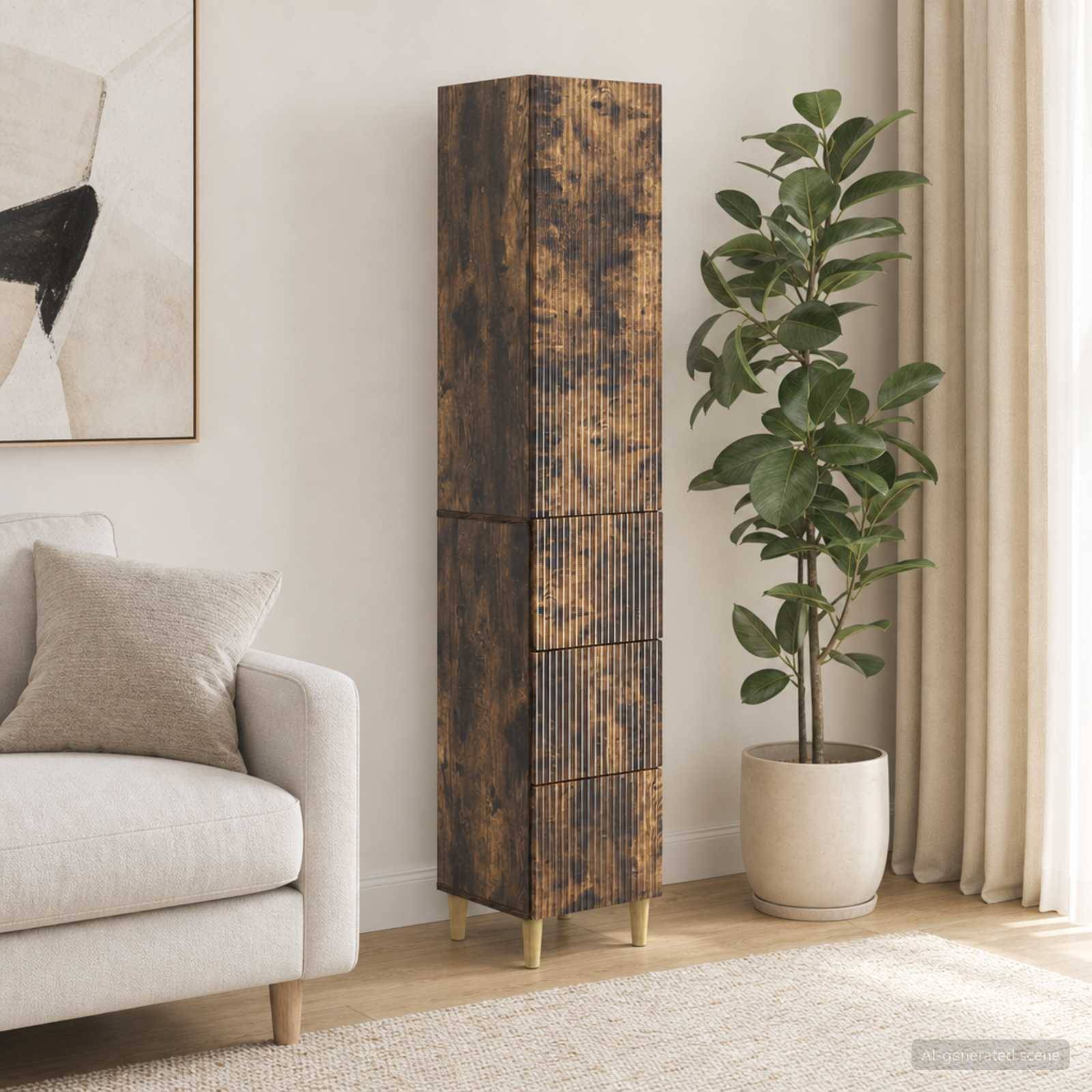 vidaXL Schrankset 2 pcs 33 x 34,5 x 90 cm Holzwerkstoff