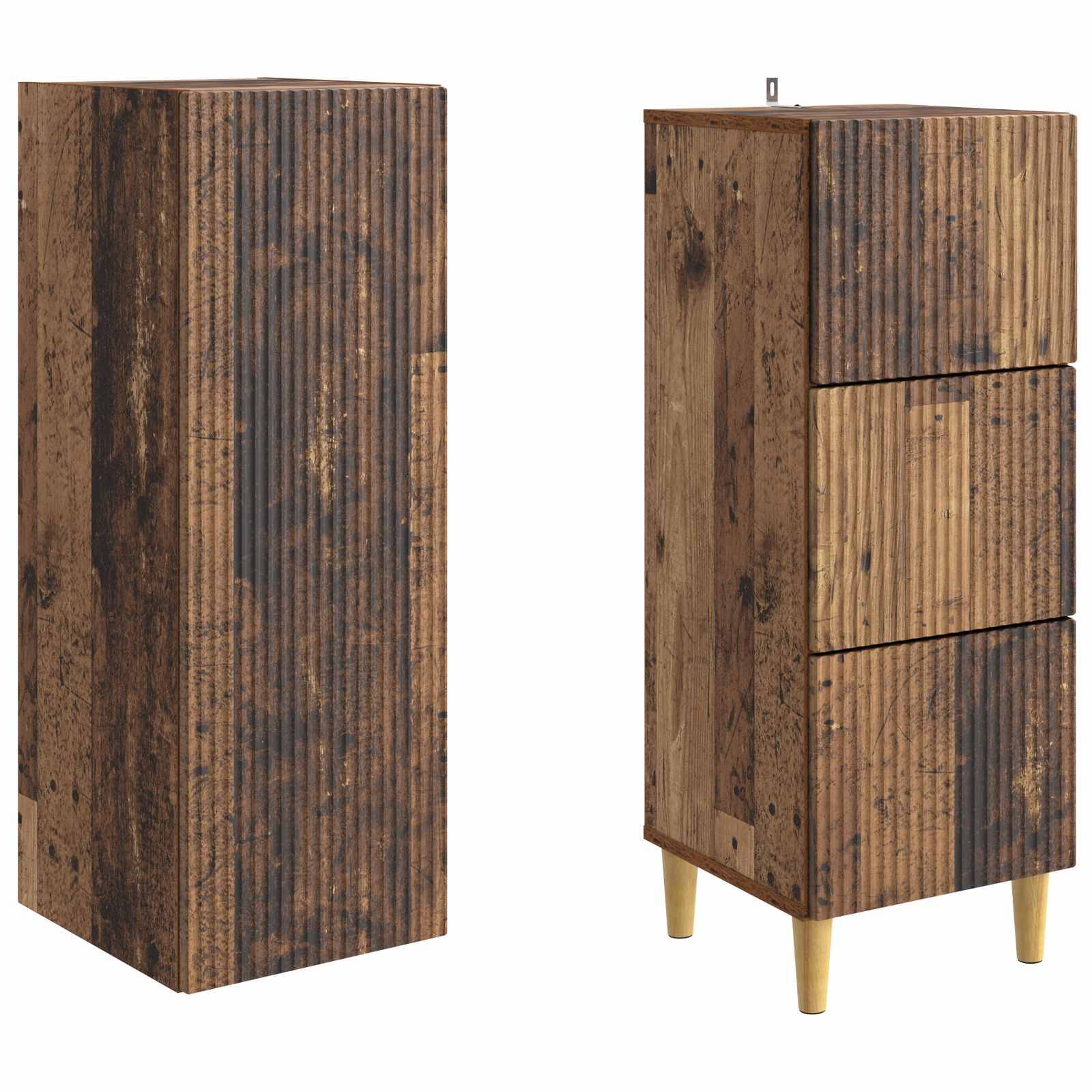 vidaXL Schrankset 2 pcs 33 x 34,5 x 90 cm Holzwerkstoff