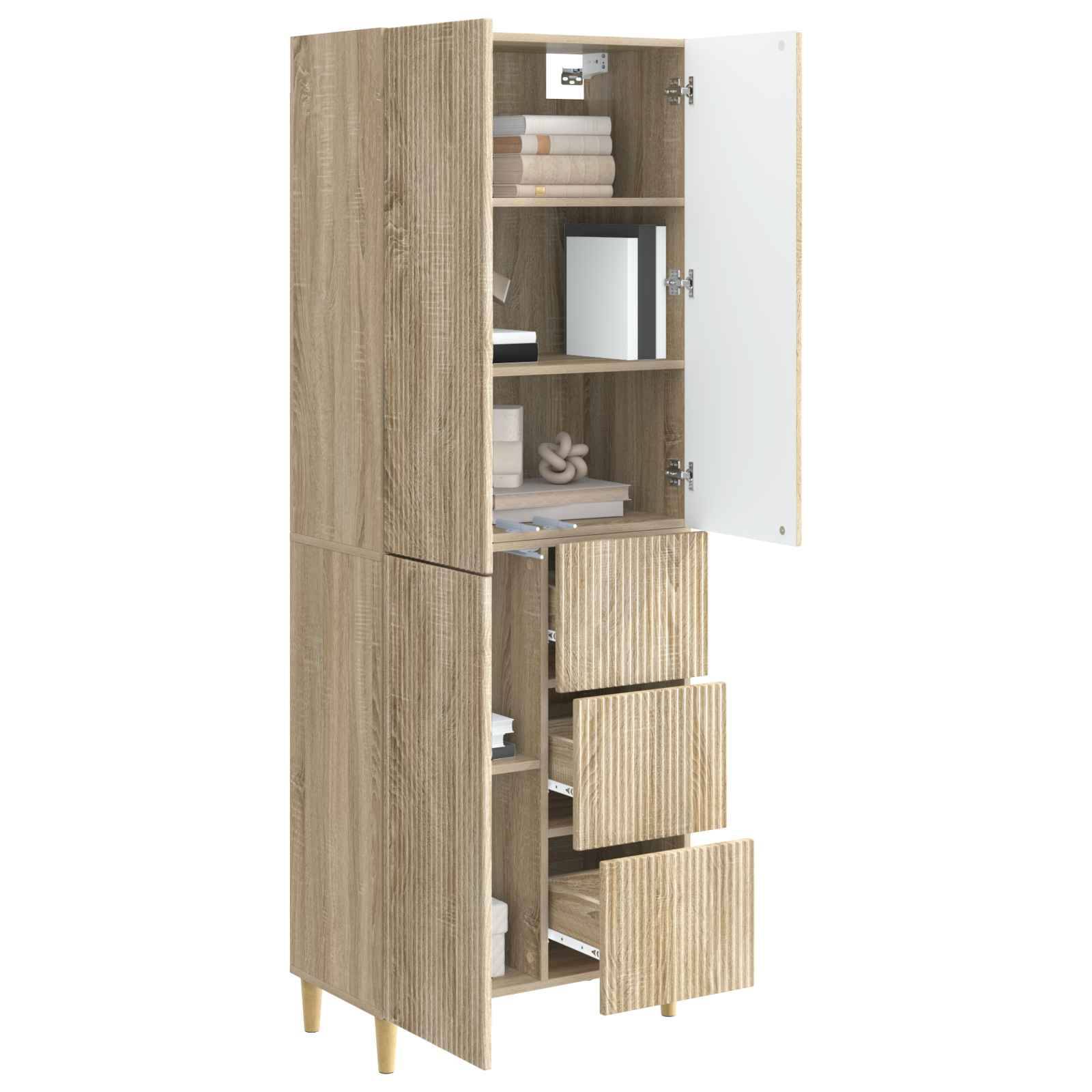 vidaXL Schrankset 2 pcs 66 x 34,5 x 90 cm Holzwerkstoff