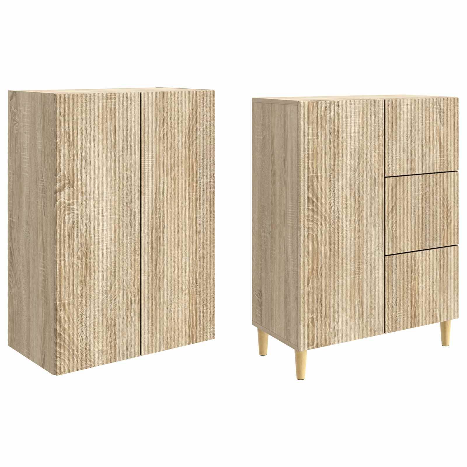 vidaXL Schrankset 2 pcs 66 x 34,5 x 90 cm Holzwerkstoff