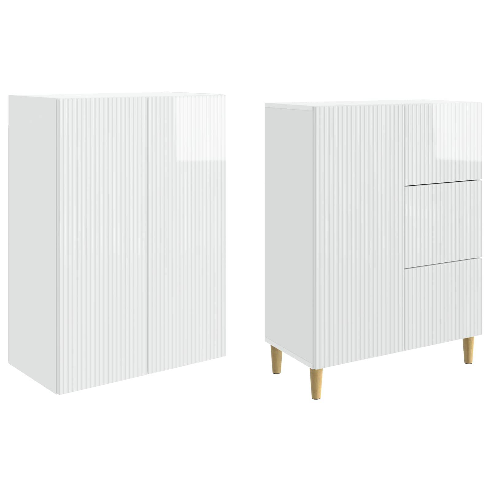 vidaXL Schrankset 2 pcs 66 x 34,5 x 90 cm Holzwerkstoff