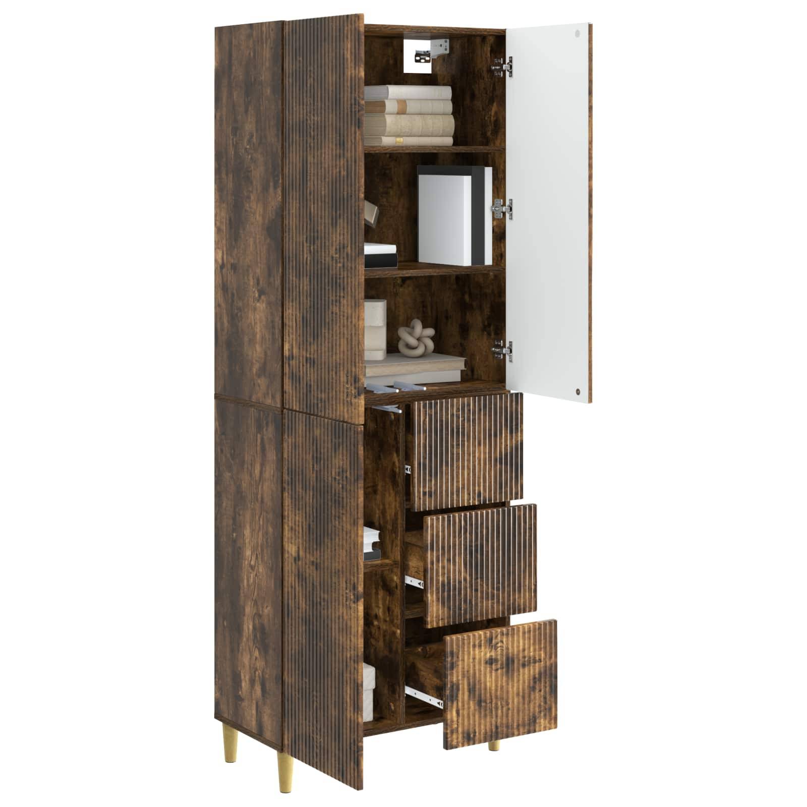 vidaXL Schrankset 2 pcs 66 x 34,5 x 90 cm Holzwerkstoff