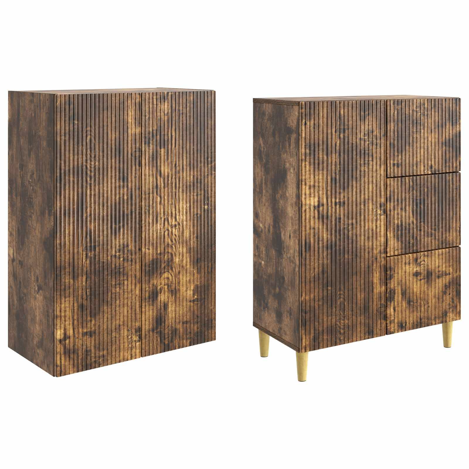 vidaXL Schrankset 2 pcs 66 x 34,5 x 90 cm Holzwerkstoff