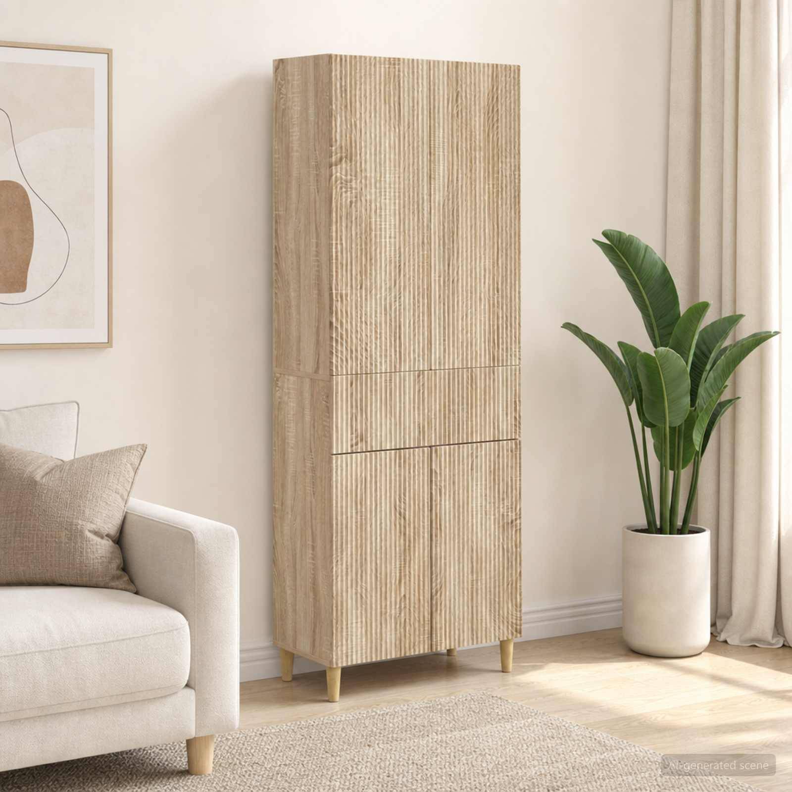 vidaXL Schrankset 2 pcs 66 x 34,5 x 90 cm Holzwerkstoff