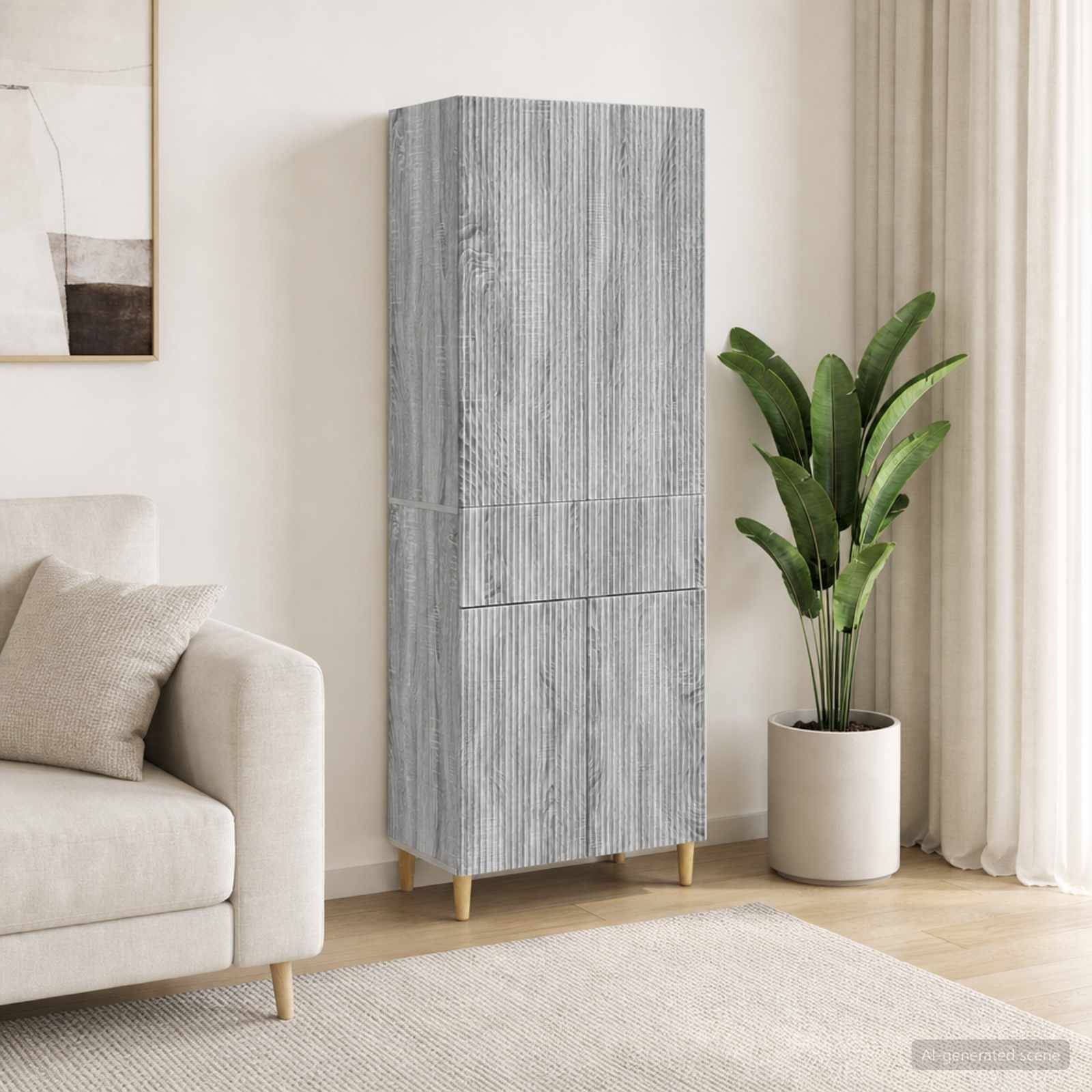 vidaXL Schrankset 2 pcs 66 x 34,5 x 90 cm Holzwerkstoff