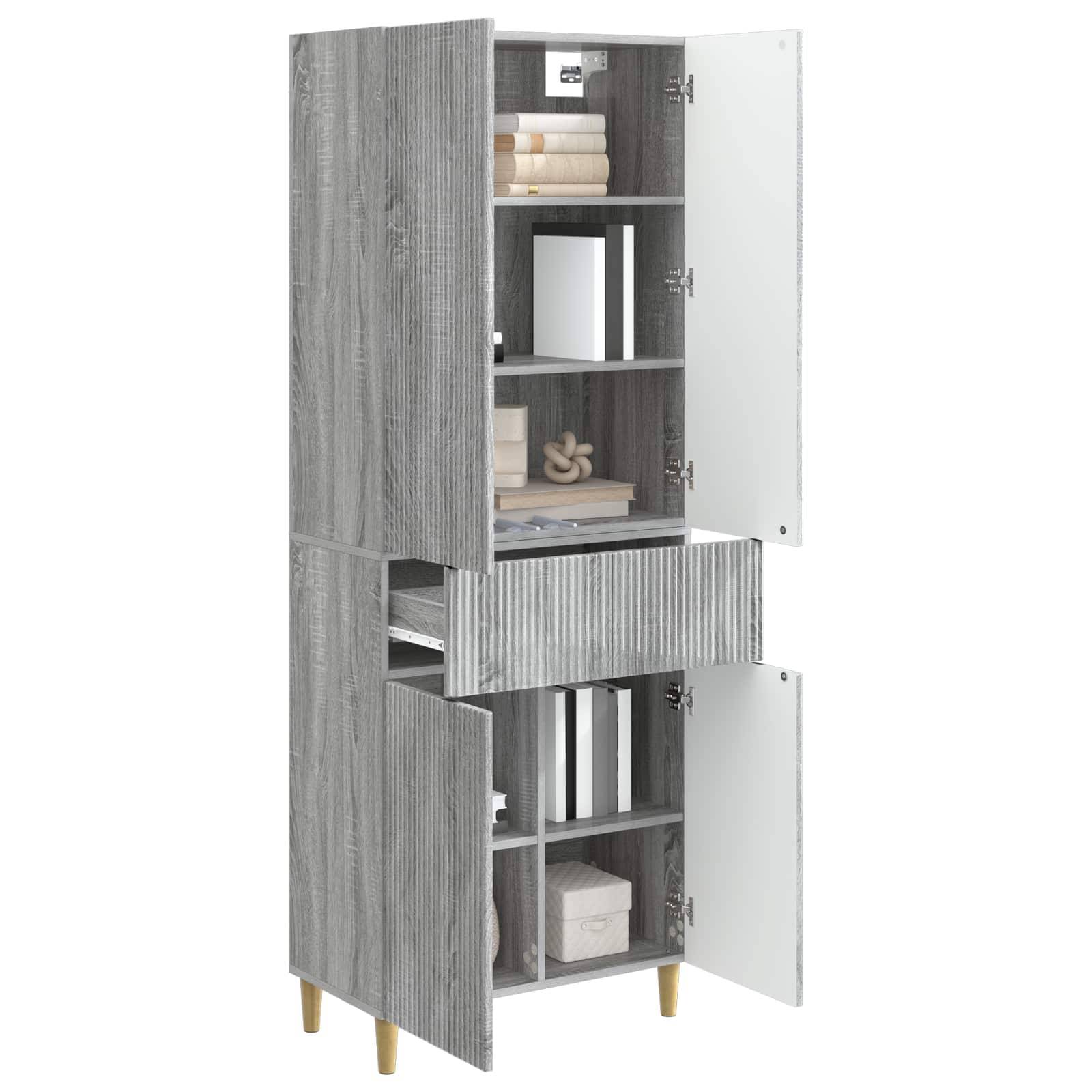vidaXL Schrankset 2 pcs 66 x 34,5 x 90 cm Holzwerkstoff