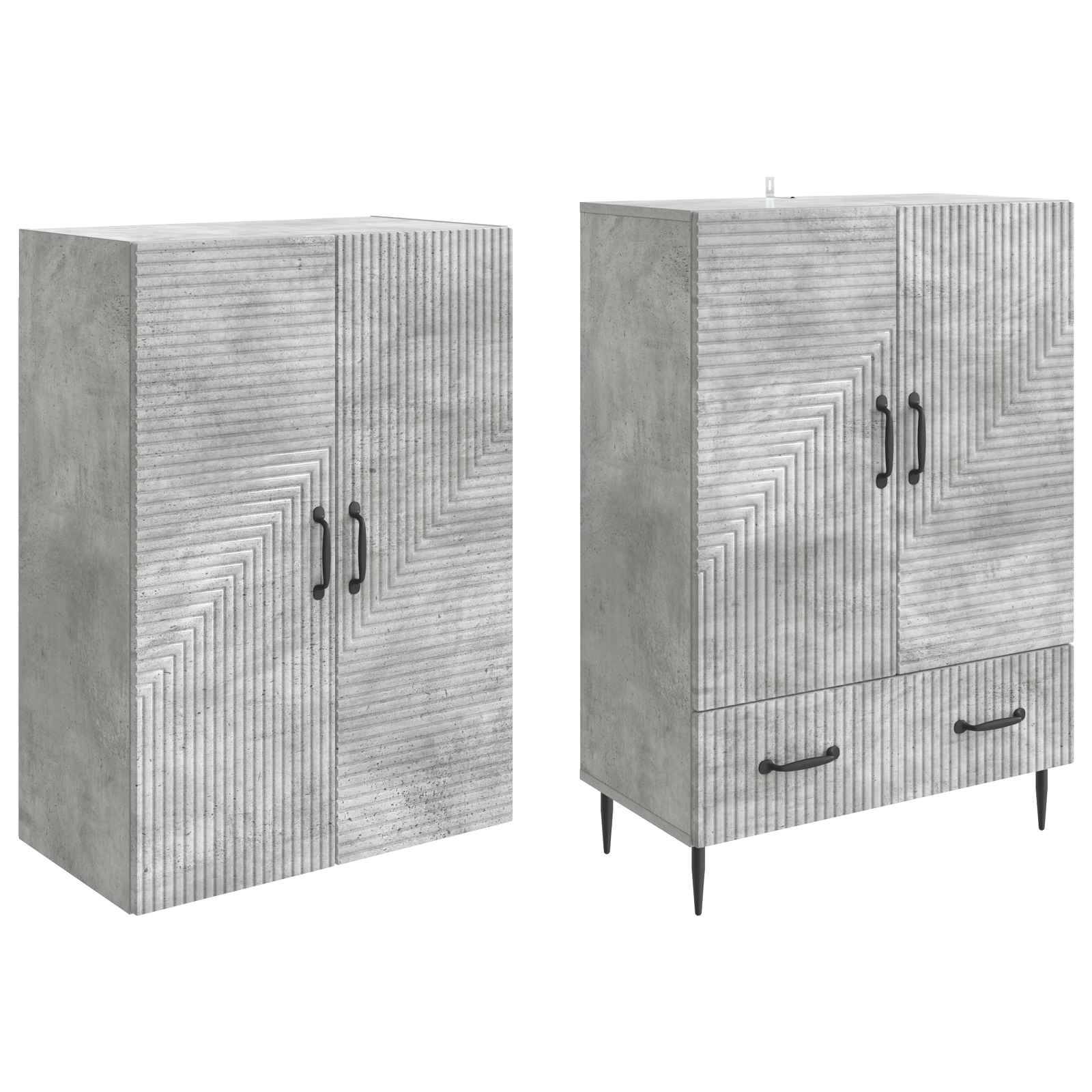 vidaXL Schrankset 2 pcs 66 x 34,5 x 95 cm Holzwerkstoff