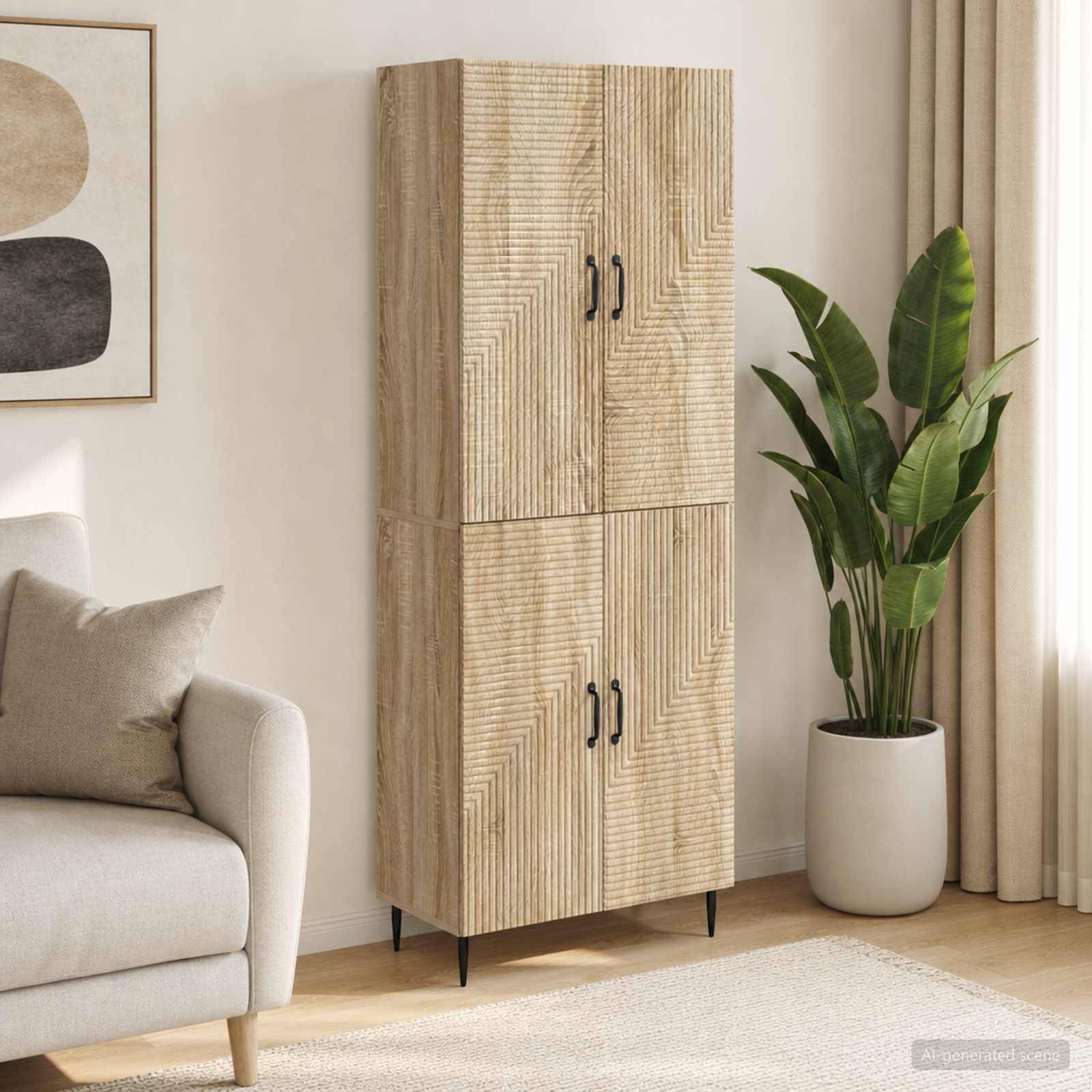 vidaXL Schrankset 2 pcs 66 x 34,5 x 89,5 cm Holzwerkstoff