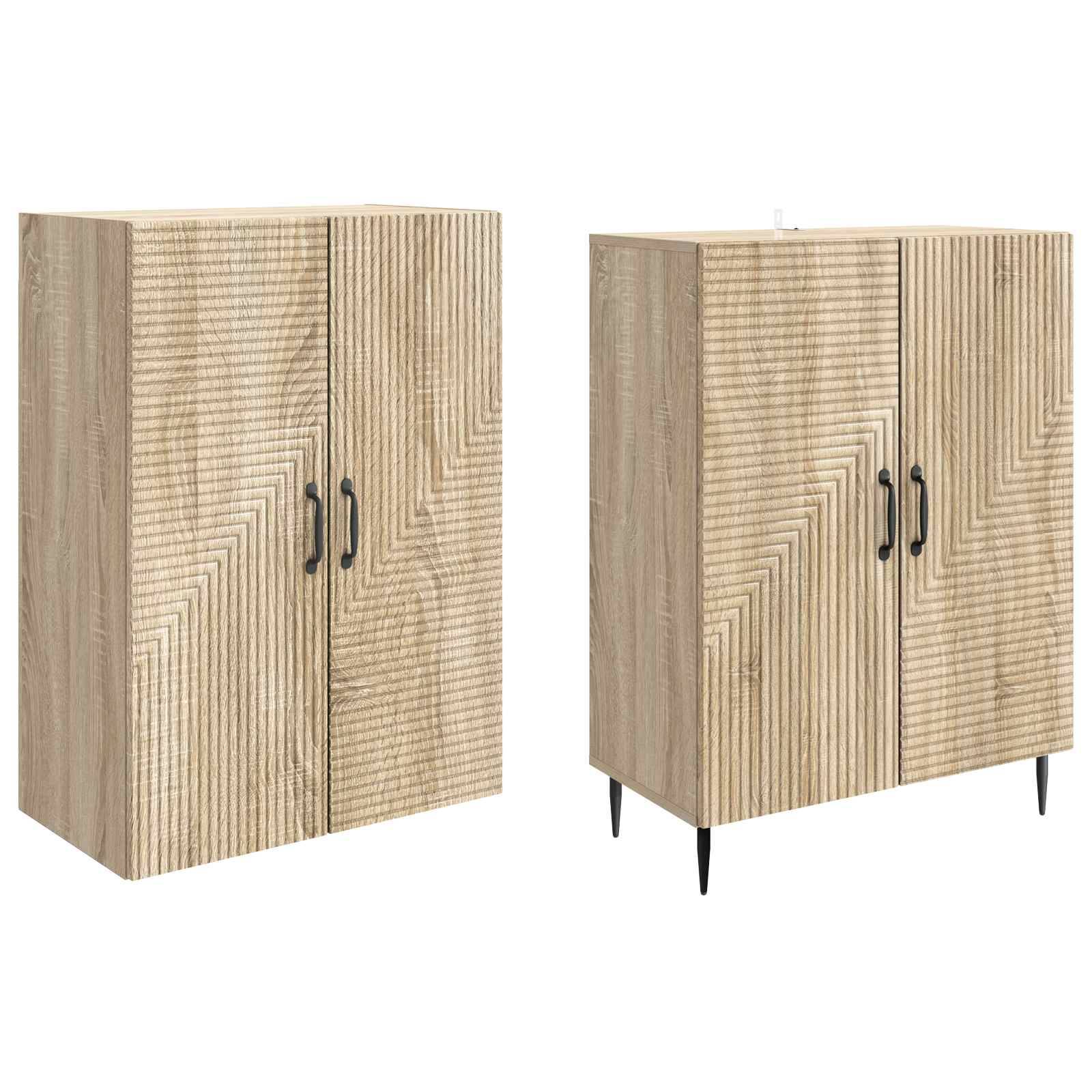 vidaXL Schrankset 2 pcs 66 x 34,5 x 89,5 cm Holzwerkstoff