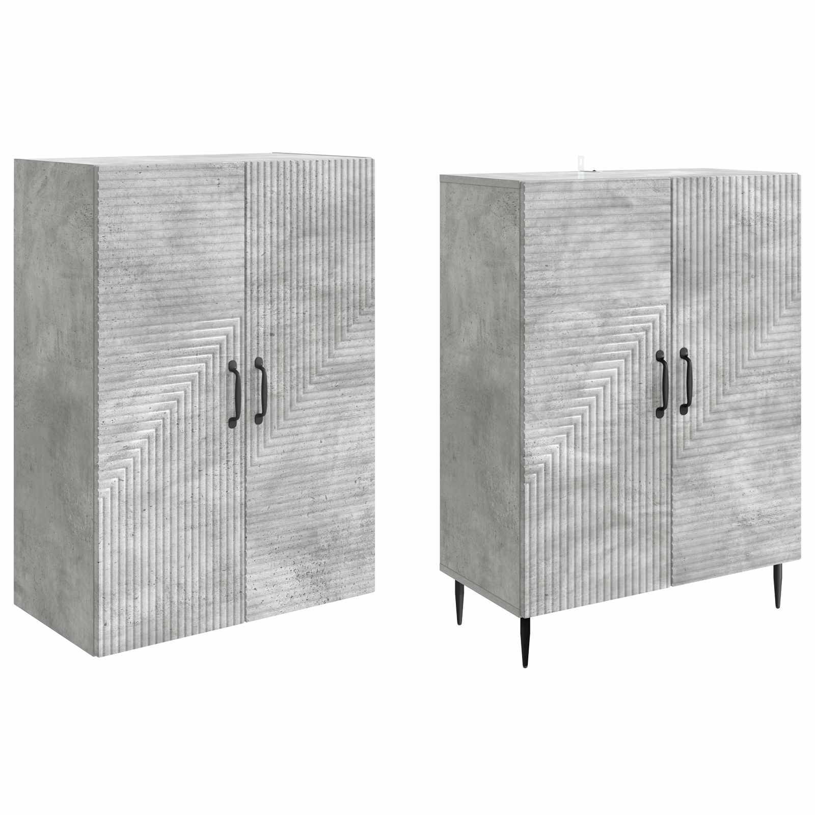 vidaXL Schrankset 2 pcs 66 x 34,5 x 89,5 cm Holzwerkstoff