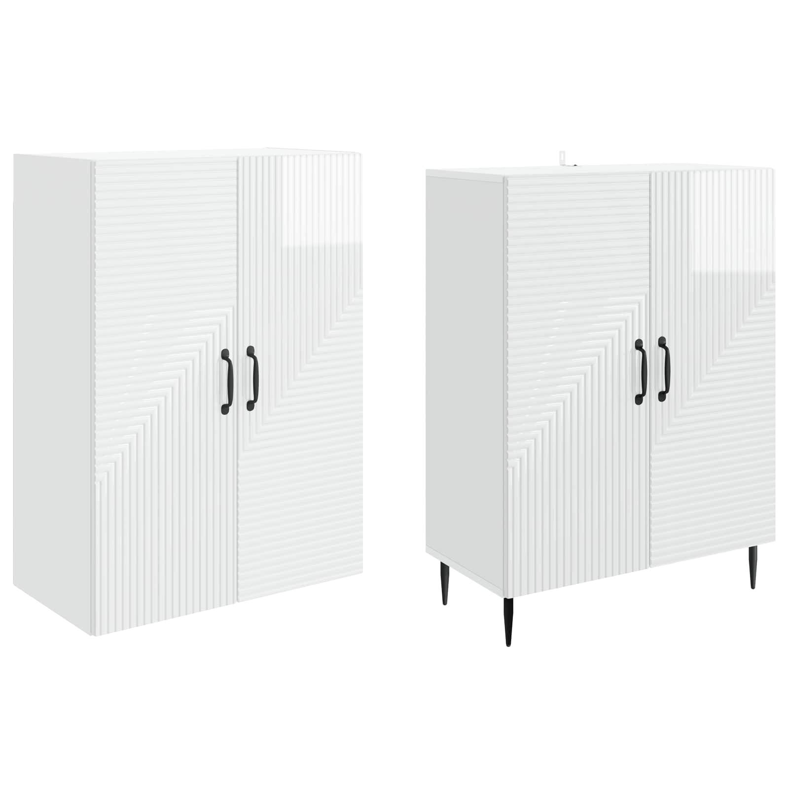 vidaXL Schrankset 2 pcs 66 x 34,5 x 89,5 cm Holzwerkstoff