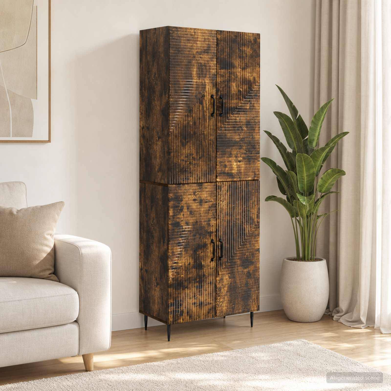 vidaXL Schrankset 2 pcs 66 x 34,5 x 89,5 cm Holzwerkstoff