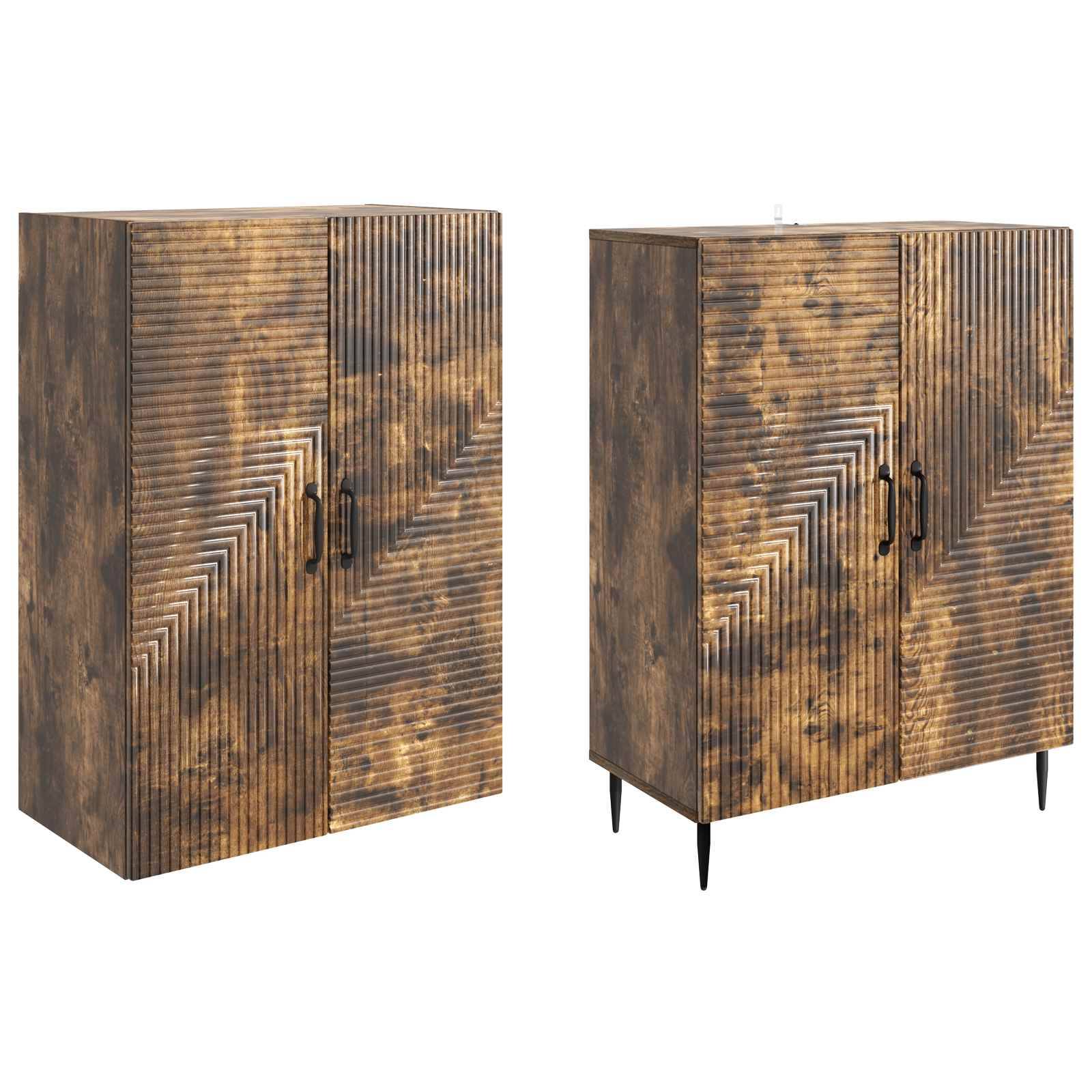 vidaXL Schrankset 2 pcs 66 x 34,5 x 89,5 cm Holzwerkstoff