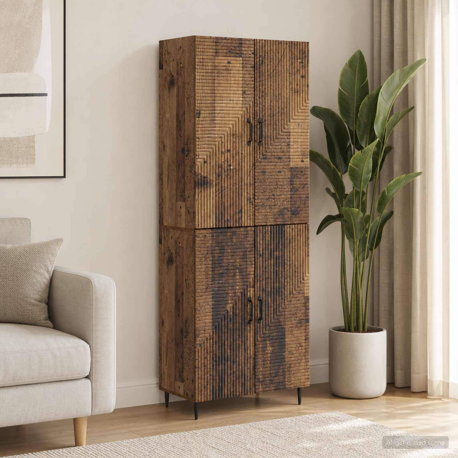 vidaXL Schrankset 2 pcs 66 x 34,5 x 89,5 cm Holzwerkstoff
