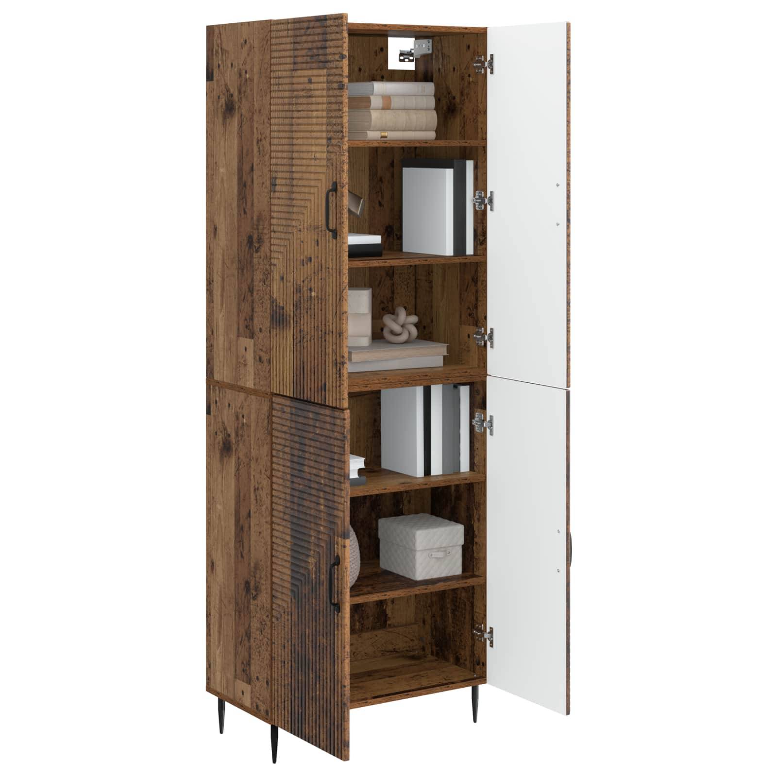 vidaXL Schrankset 2 pcs 66 x 34,5 x 89,5 cm Holzwerkstoff