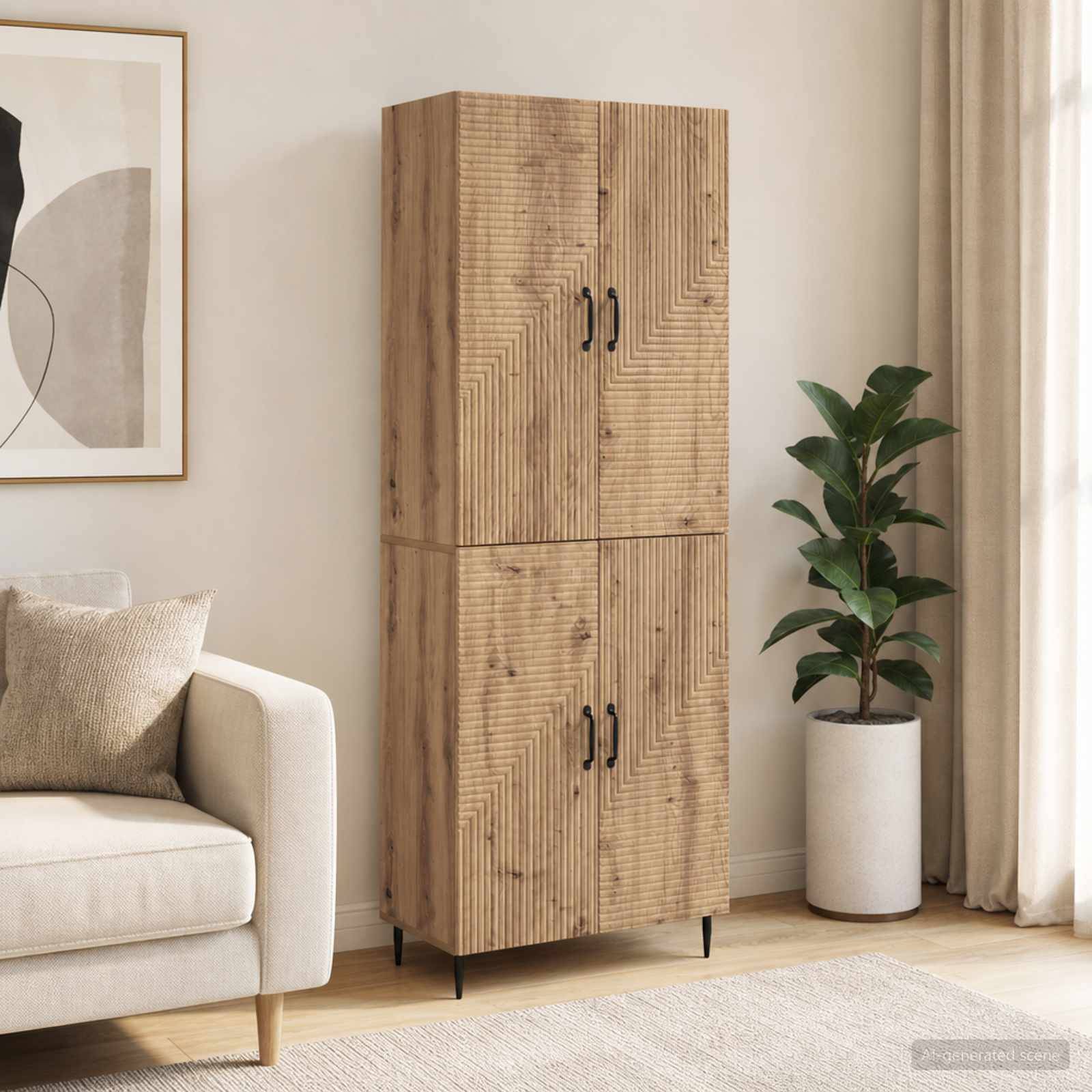 vidaXL Schrankset 2 Stk. Holzwerkstoff