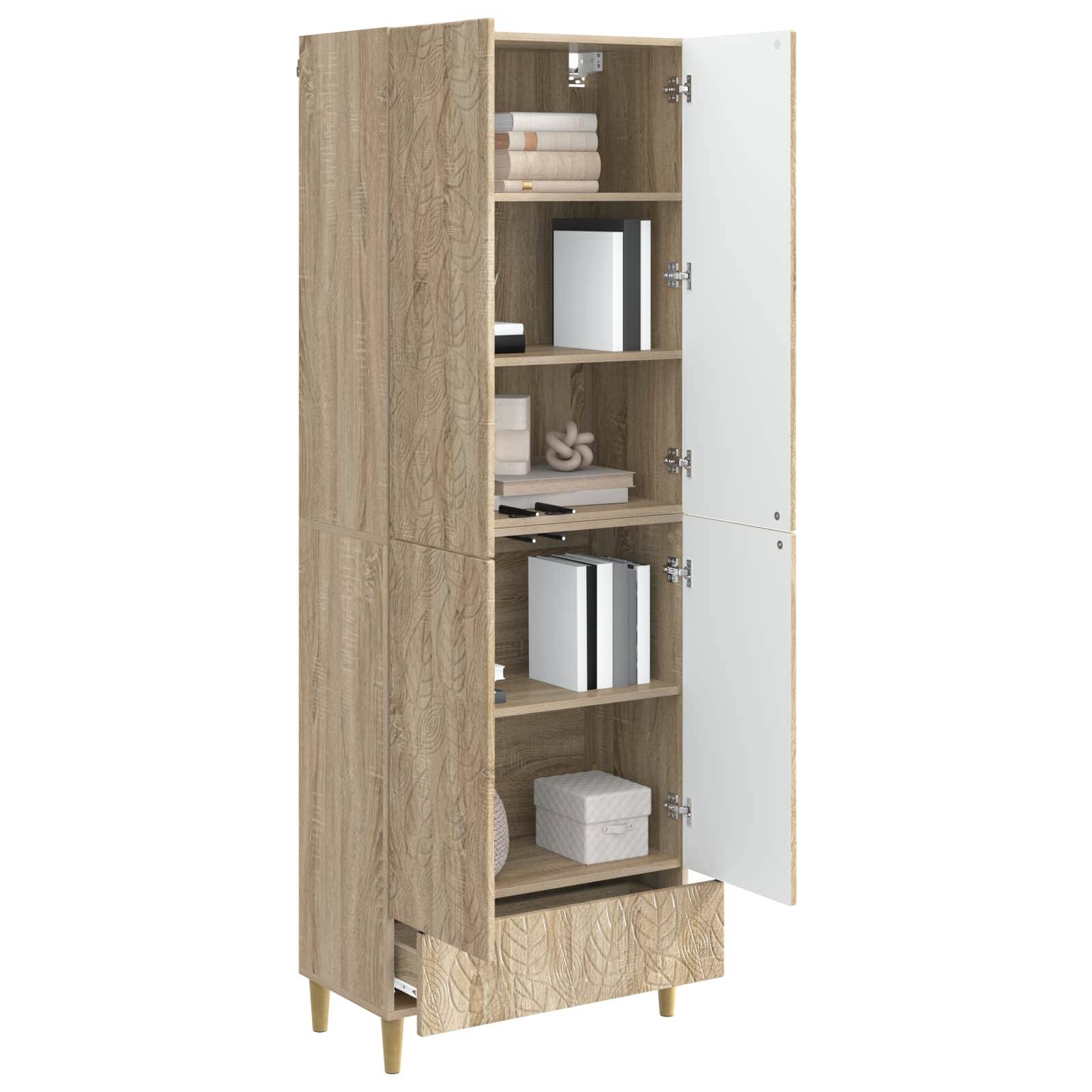vidaXL Schrankset 2 pcs Sonoma-Eiche Holzwerkstoff