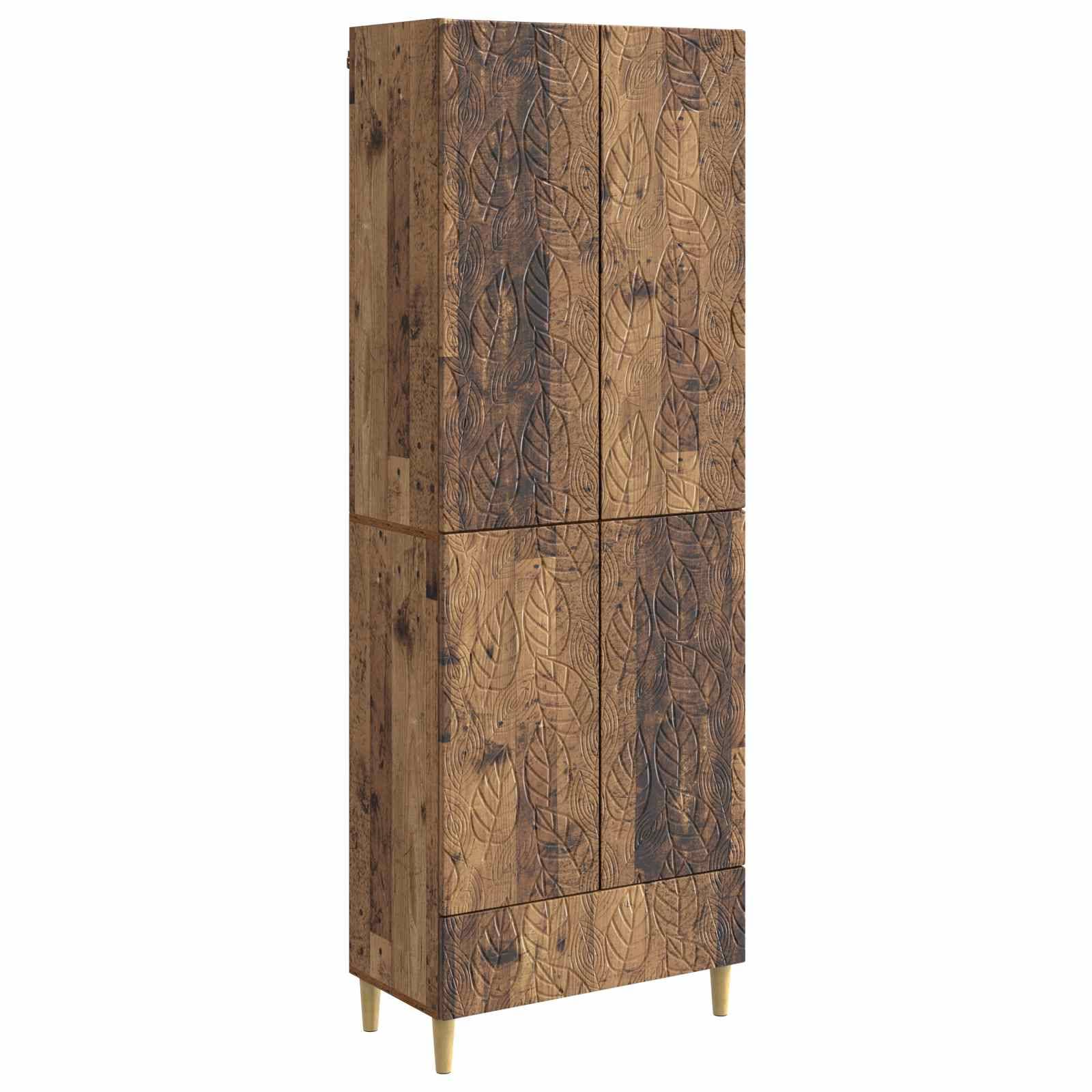 vidaXL Schrankset 2 pcs Altholz Holzwerkstoff