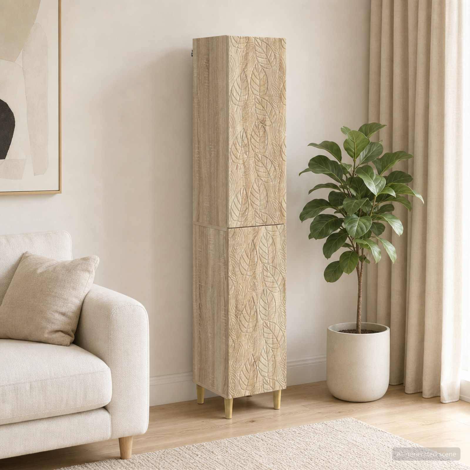 vidaXL Schrankset 2 pcs Sonoma-Eiche Holzwerkstoff