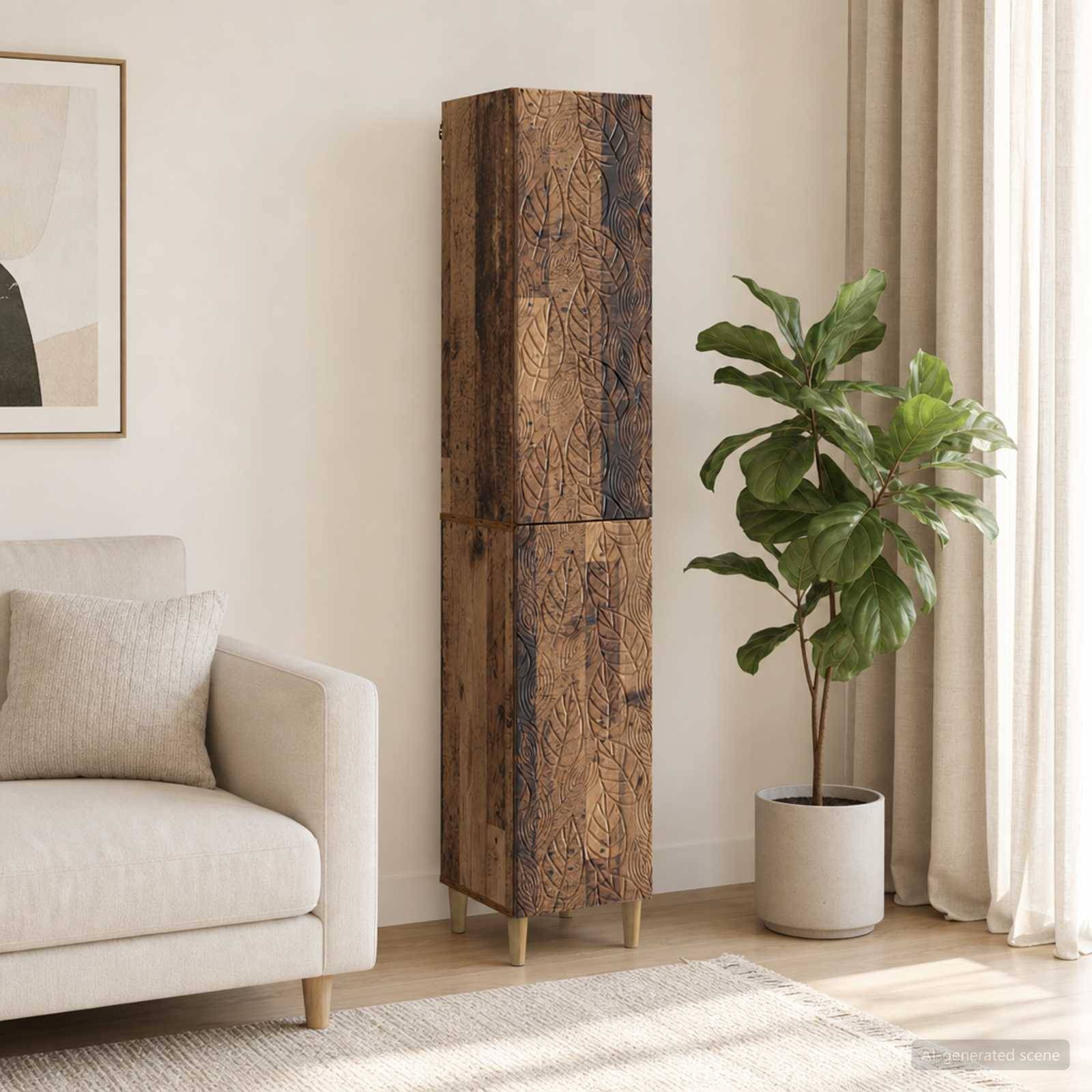 vidaXL Schrankset 2 pcs Holzwerkstoff