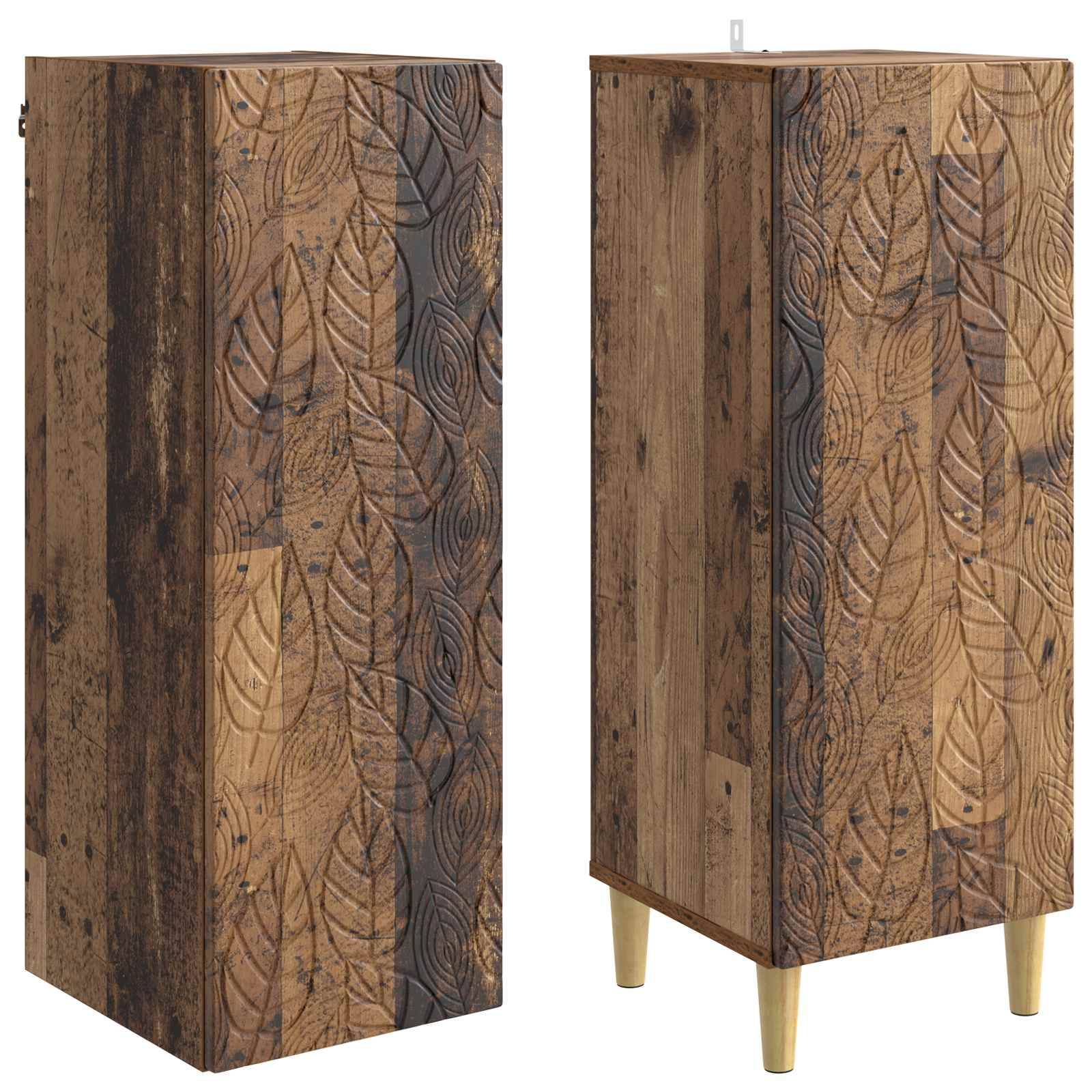 vidaXL Schrankset 2 pcs Holzwerkstoff