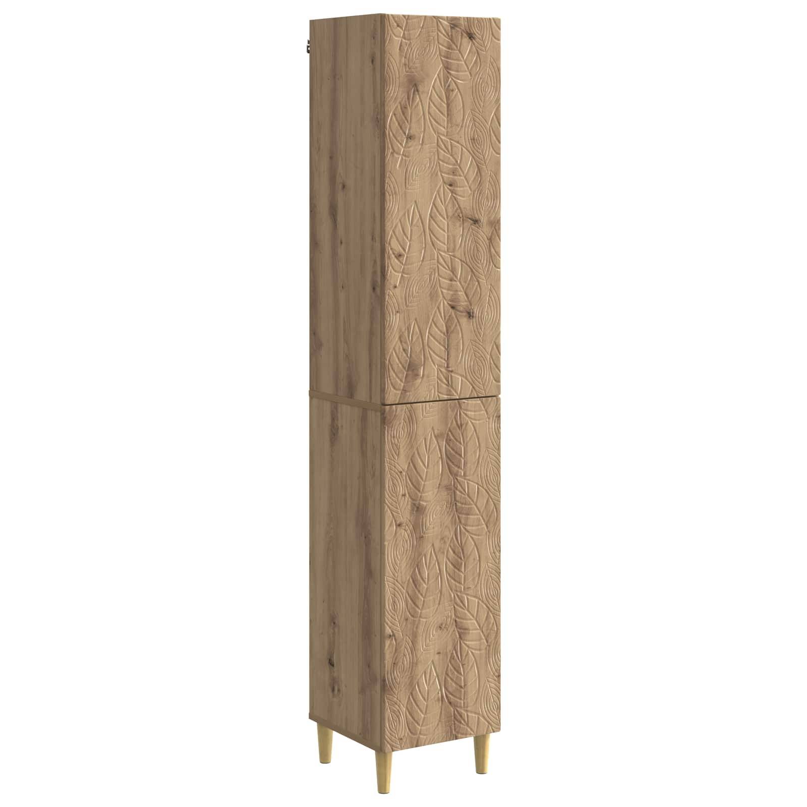 vidaXL Schrankset 2 Stk. Artisan-Eiche Holzwerkstoff