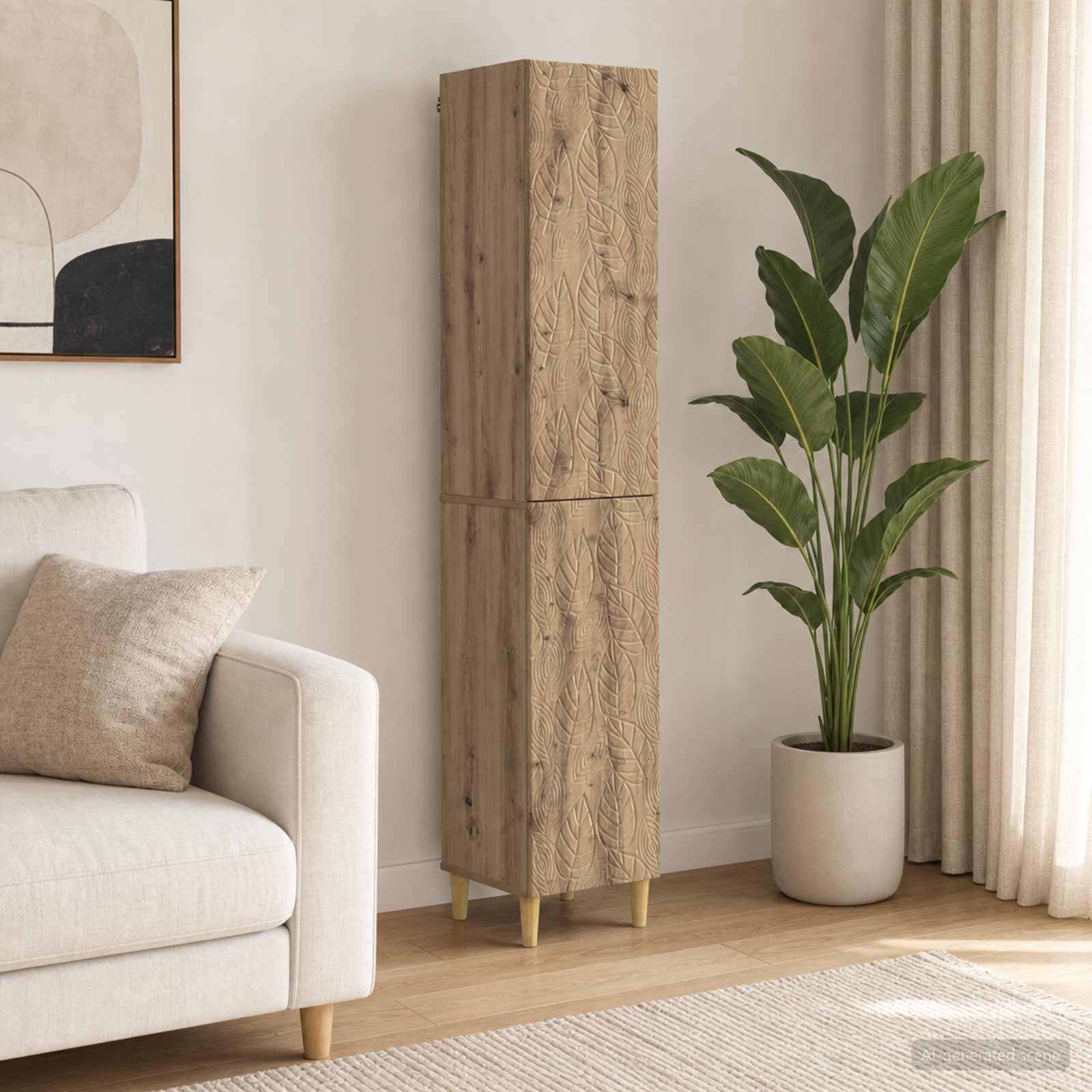vidaXL Schrankset 2 Stk. Artisan-Eiche Holzwerkstoff