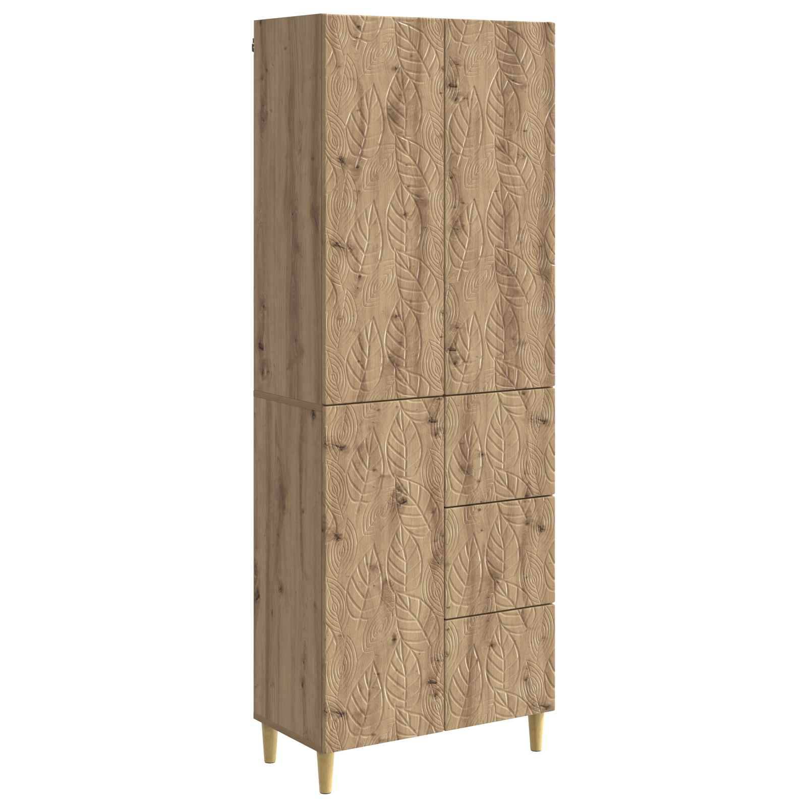 vidaXL 2 Stk. Artisan-Eiche