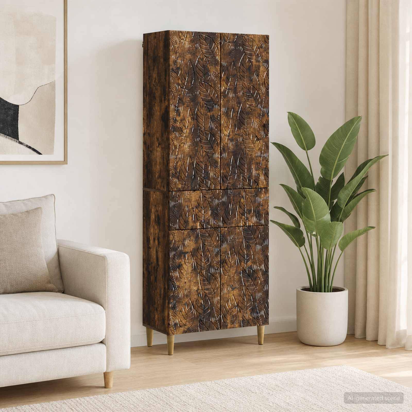 vidaXL Schrankset 2 pcs Holzwerkstoff
