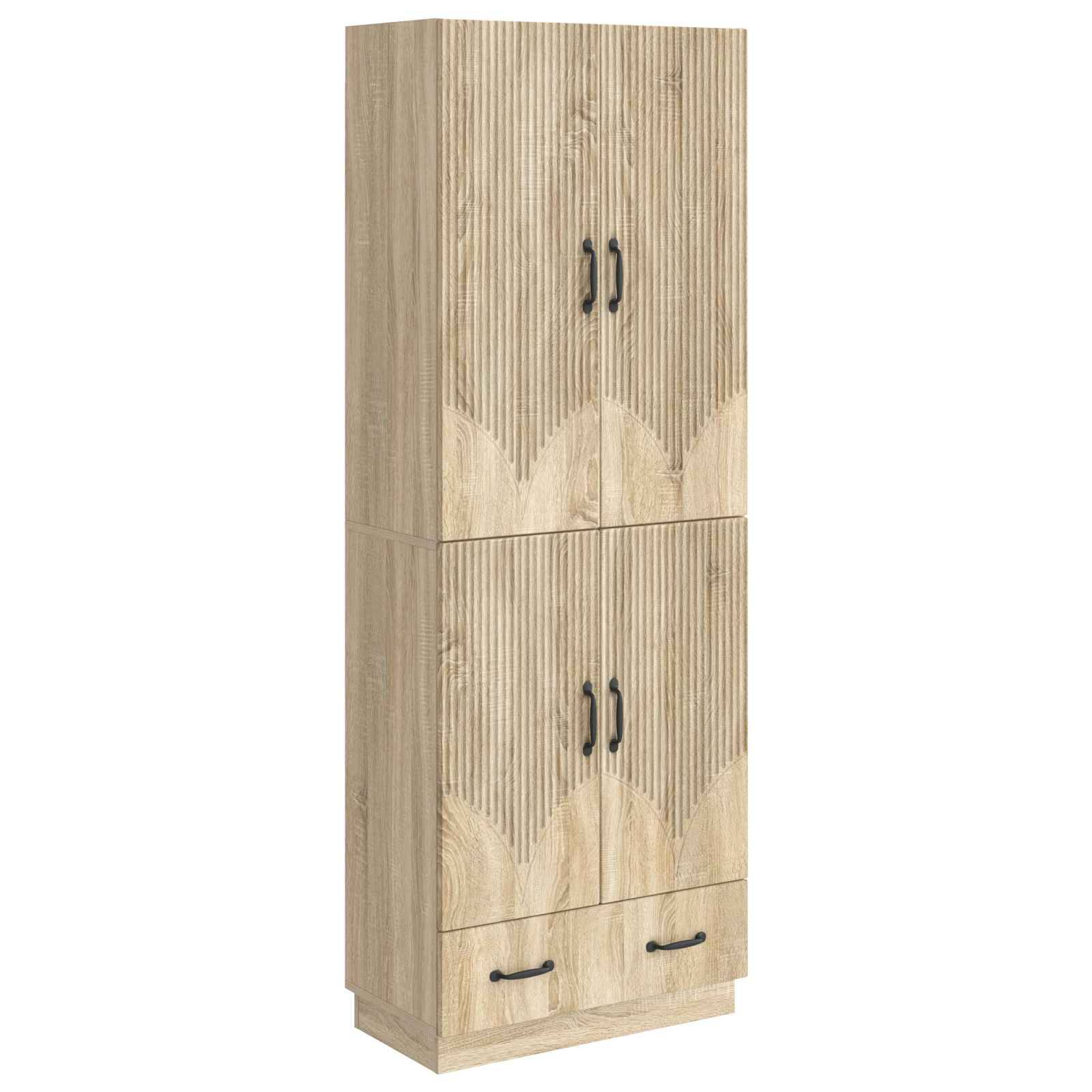 vidaXL Schrankset 2 pcs Sonoma-Eiche Holzwerkstoff