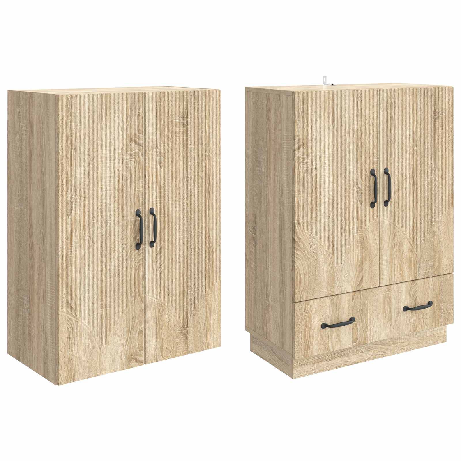 vidaXL Schrankset 2 pcs Sonoma-Eiche Holzwerkstoff