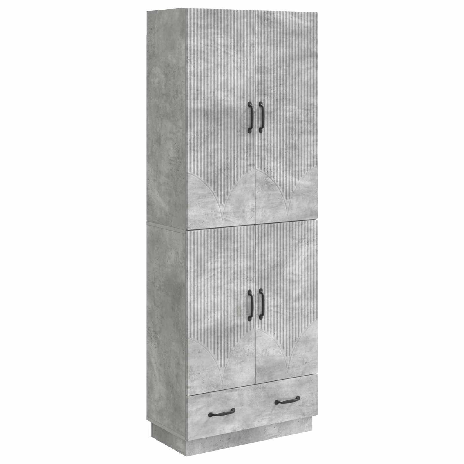vidaXL Schrankset 2 pcs Holzwerkstoff