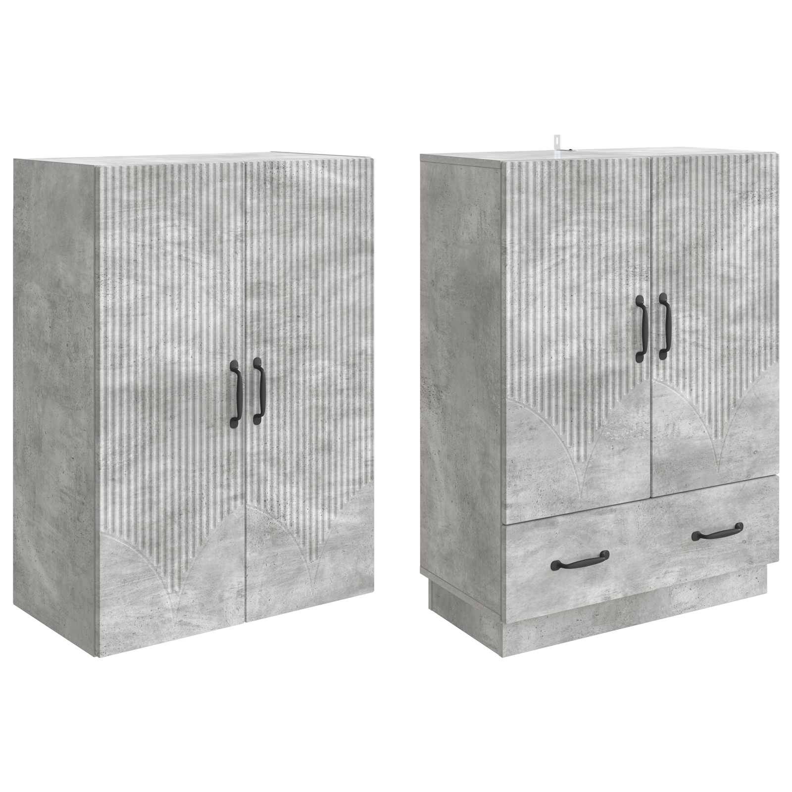 vidaXL Schrankset 2 pcs Holzwerkstoff